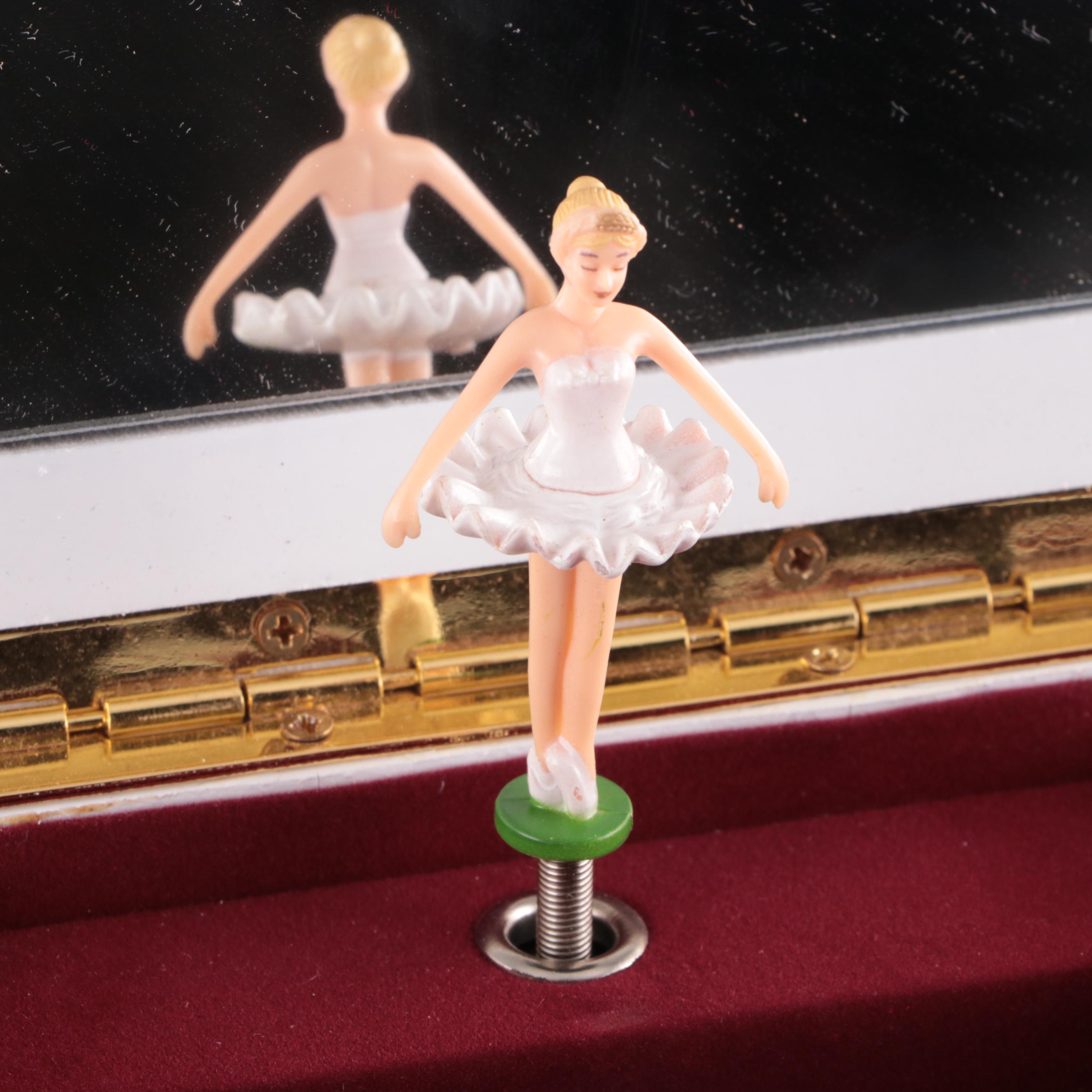 White Wooden Jewelry Boxes including Musical Box