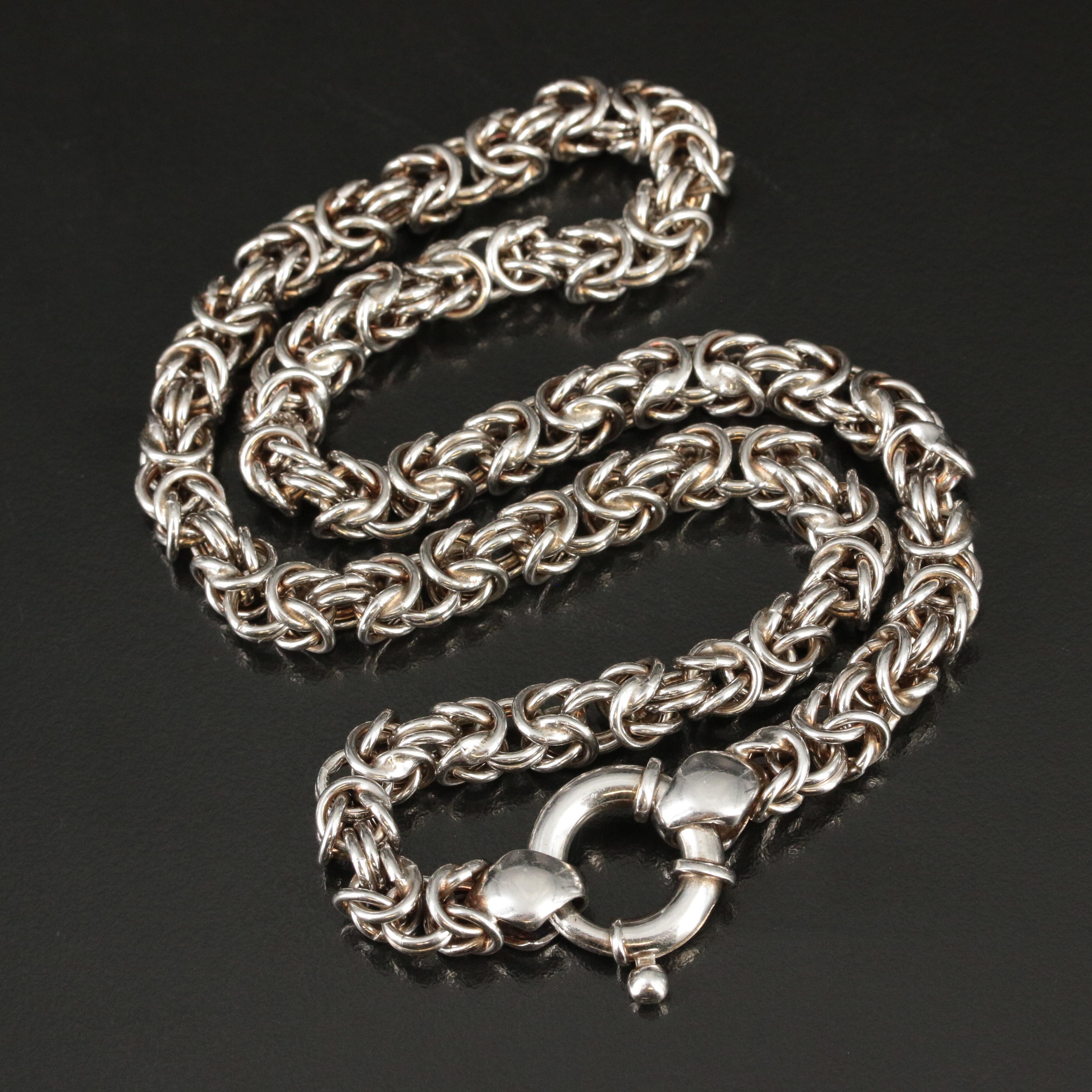 Italian Sterling Byzantine Chain