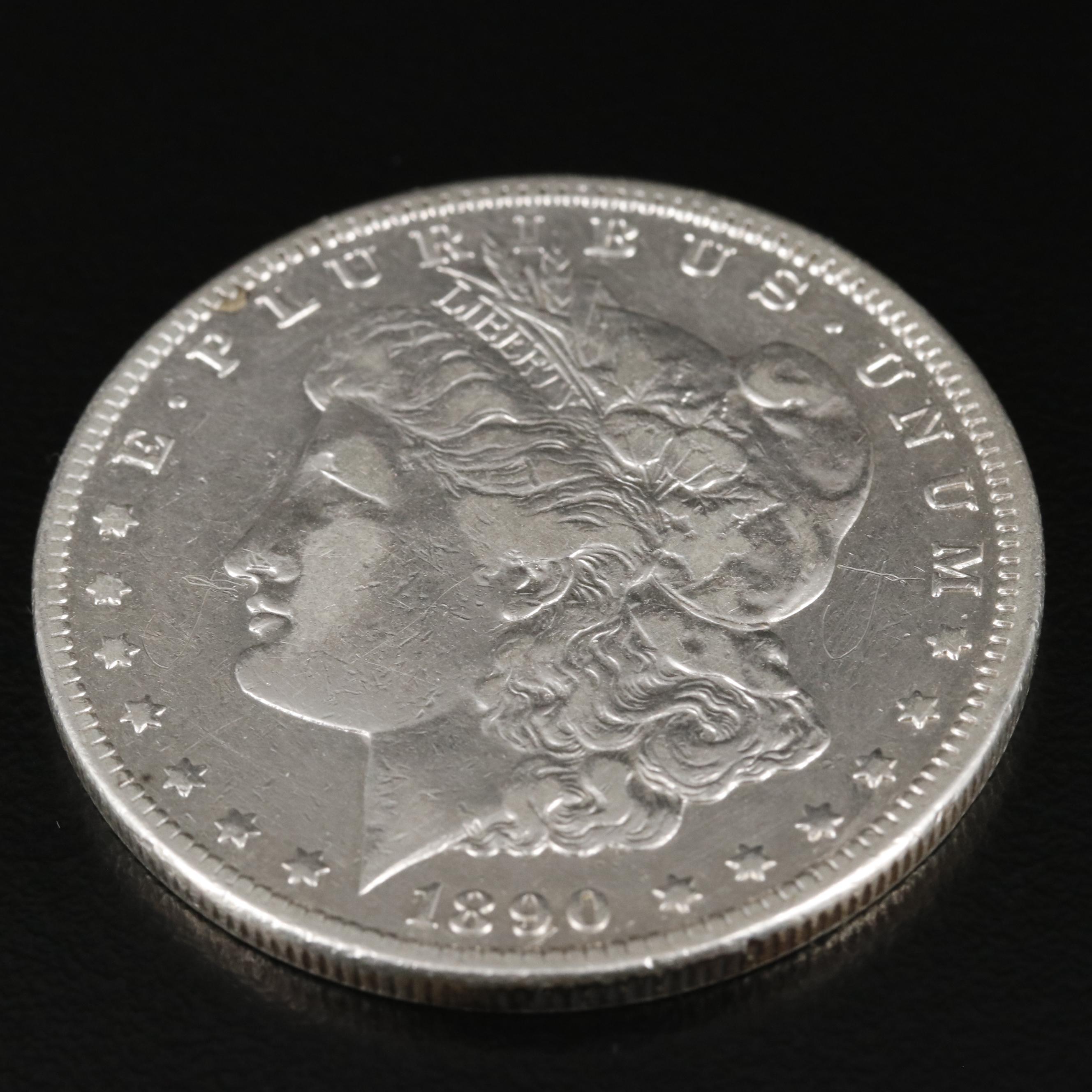 1890-CC Morgan Silver Dollar