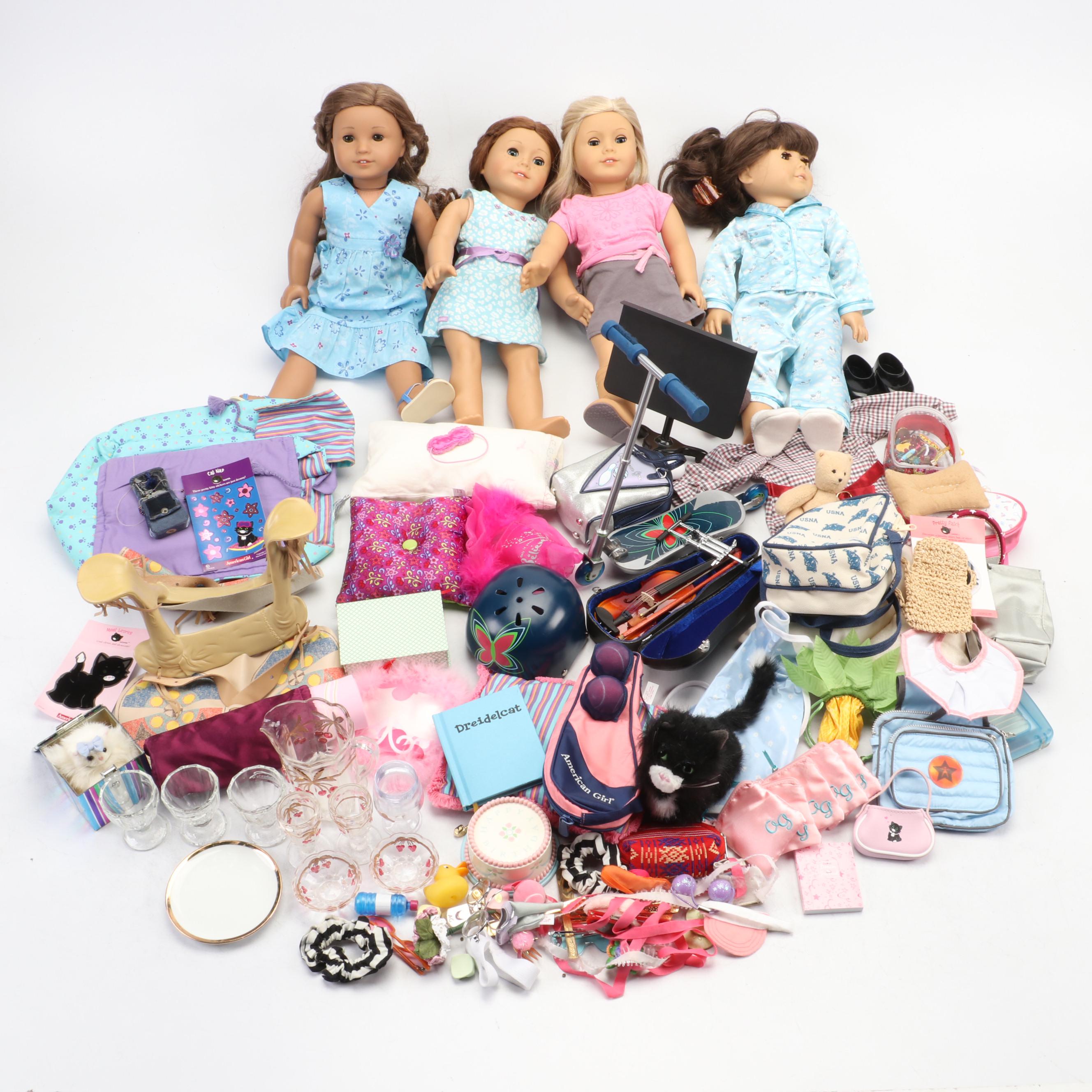 American Girl "Samantha Parkington" with More Dolls, Clothes and Accessories