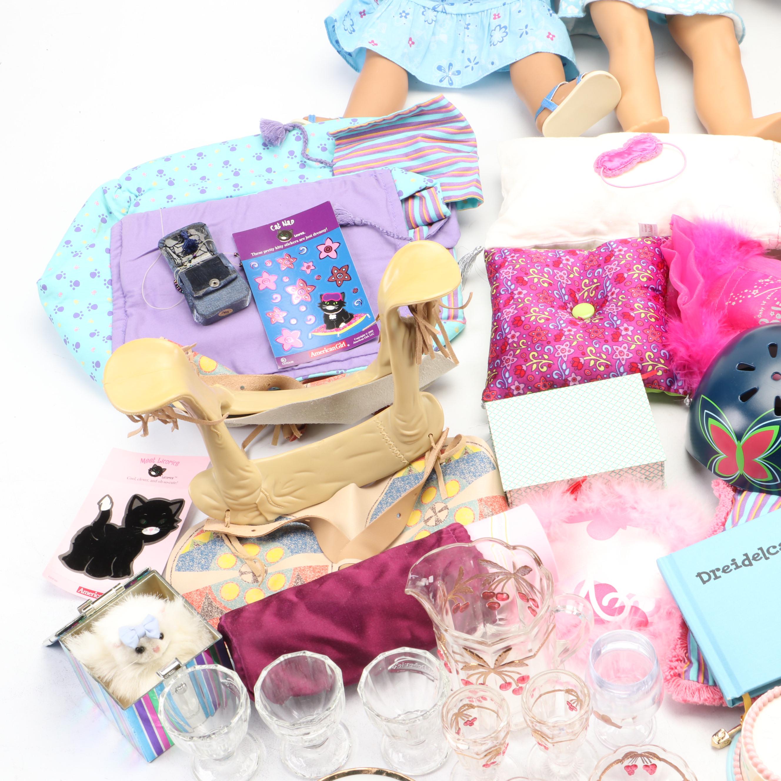 American Girl "Samantha Parkington" with More Dolls, Clothes and Accessories