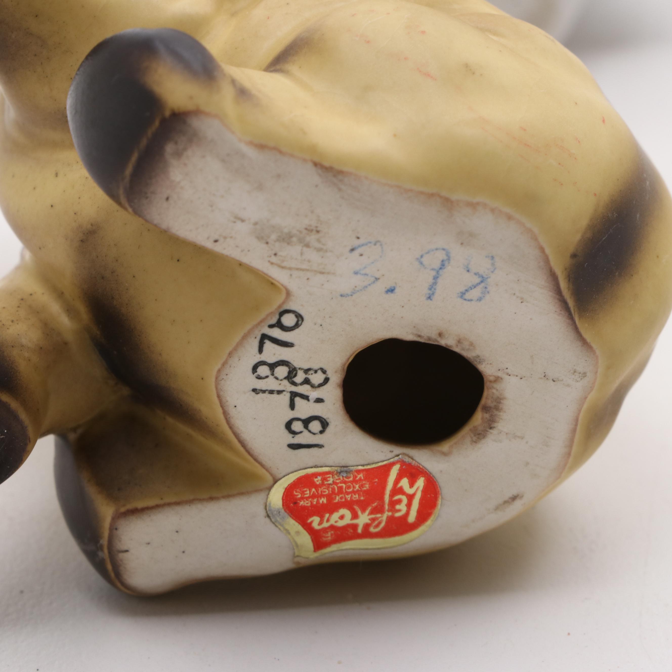 Lefton, Homco and Other Porcelain, Composite and Wood Elephant Figurines