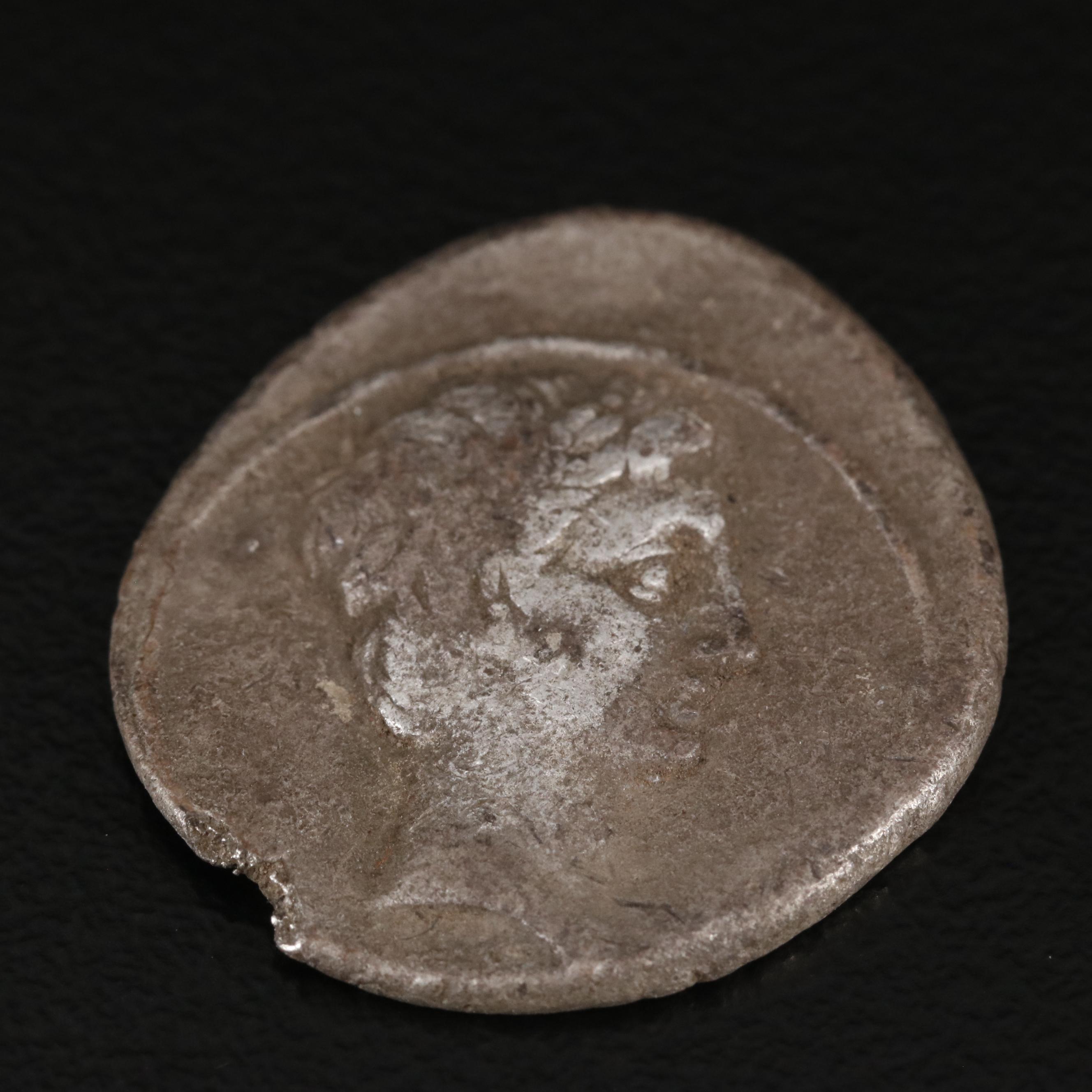 Ancient Roman Republic AR Denarius Coin, ca. 150 B.C.