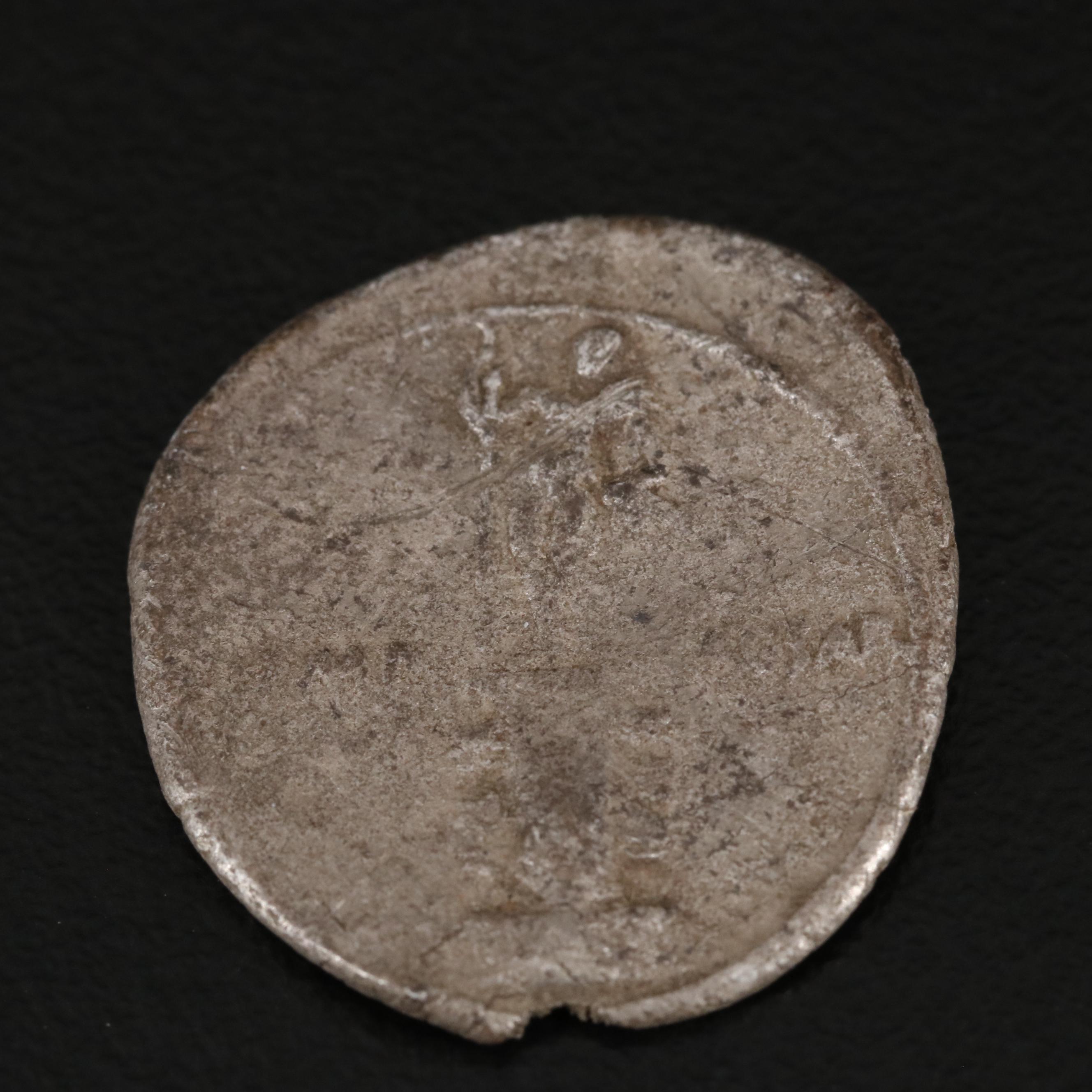 Ancient Roman Republic AR Denarius Coin, ca. 150 B.C.