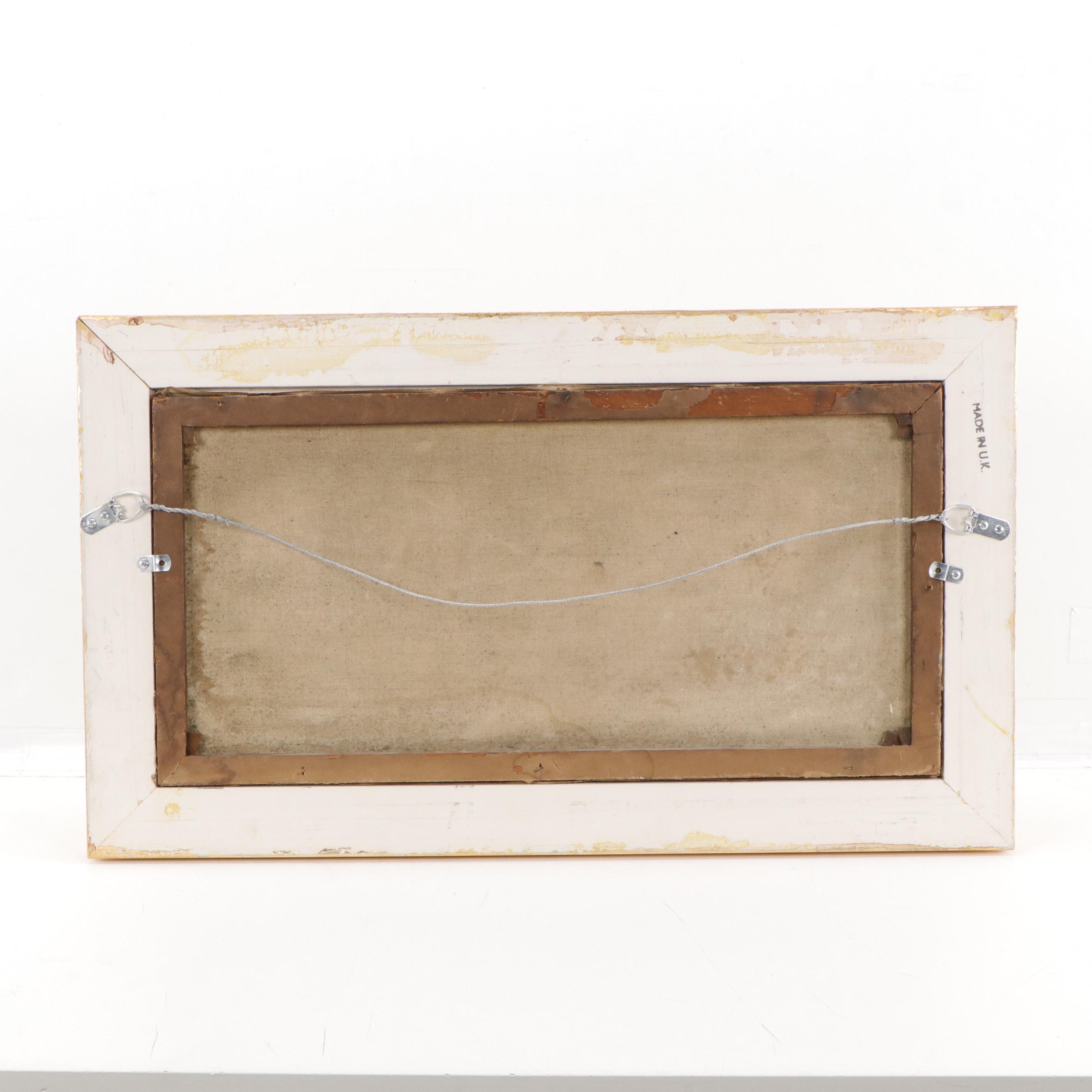 Bucolic Landscape Oil Painting of Boat on the River