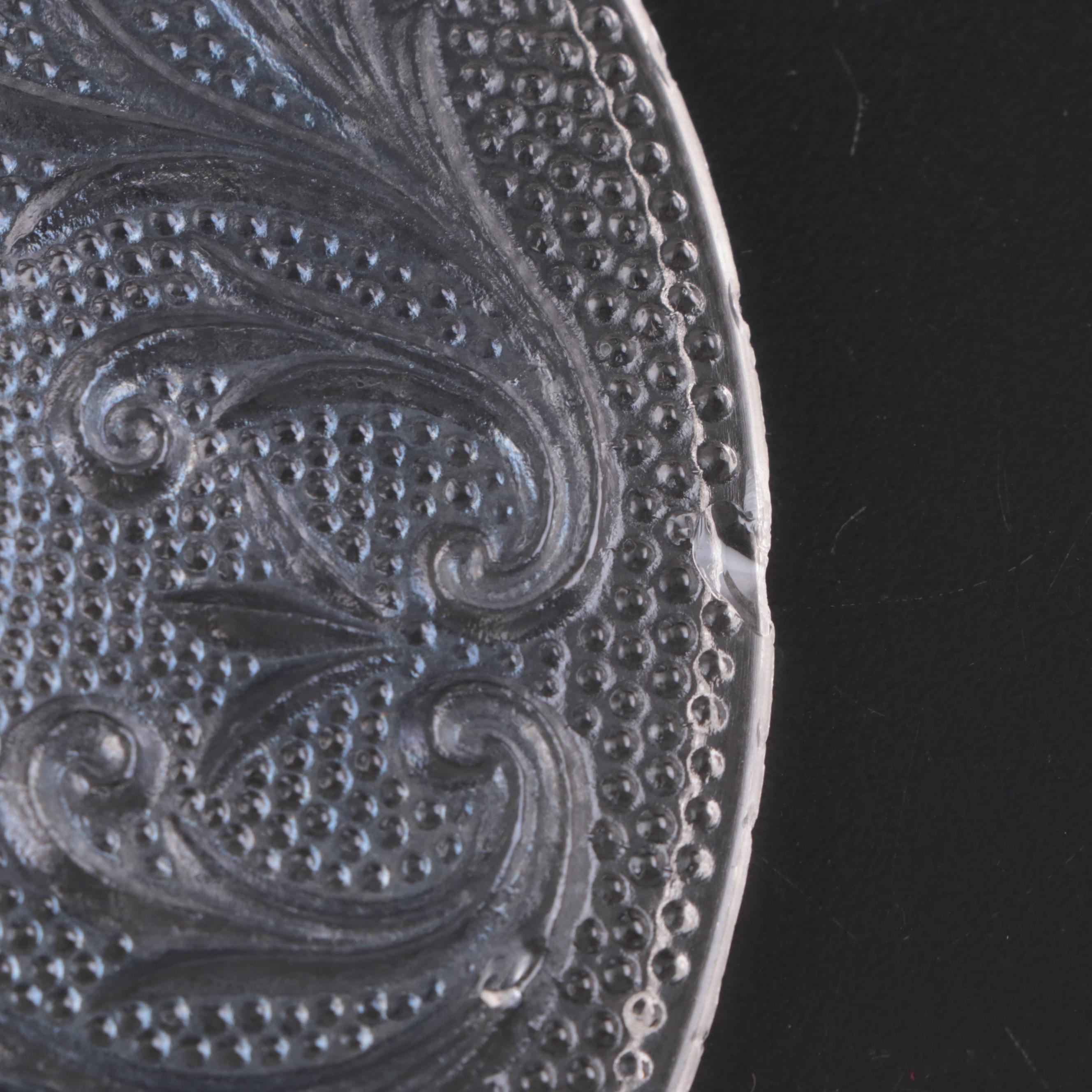 Indiana Glass "Sandwich" Dishes with Other Pressed Glass Plates and Salt Cellars