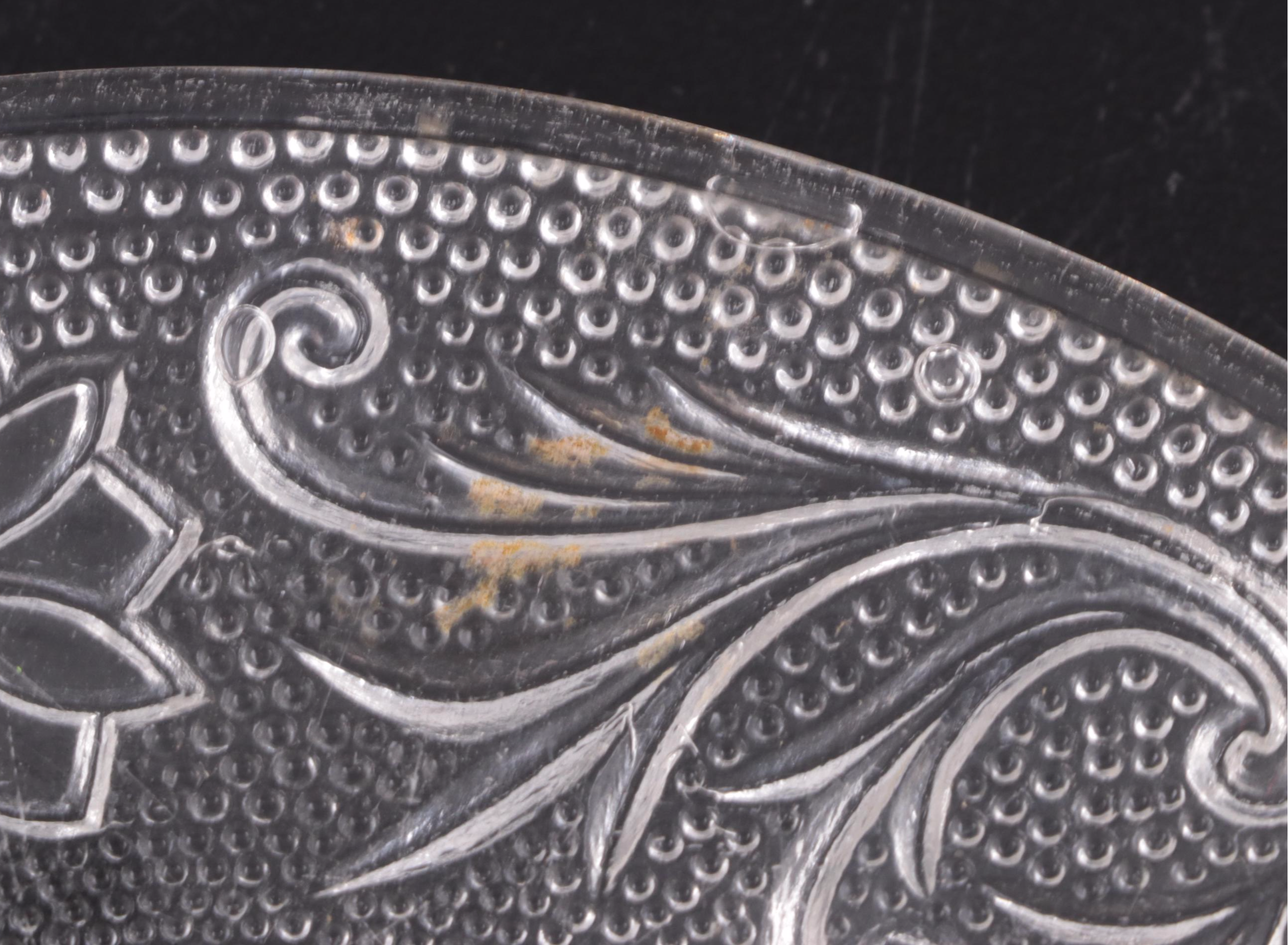 Indiana Glass "Sandwich" Dishes with Other Pressed Glass Plates and Salt Cellars