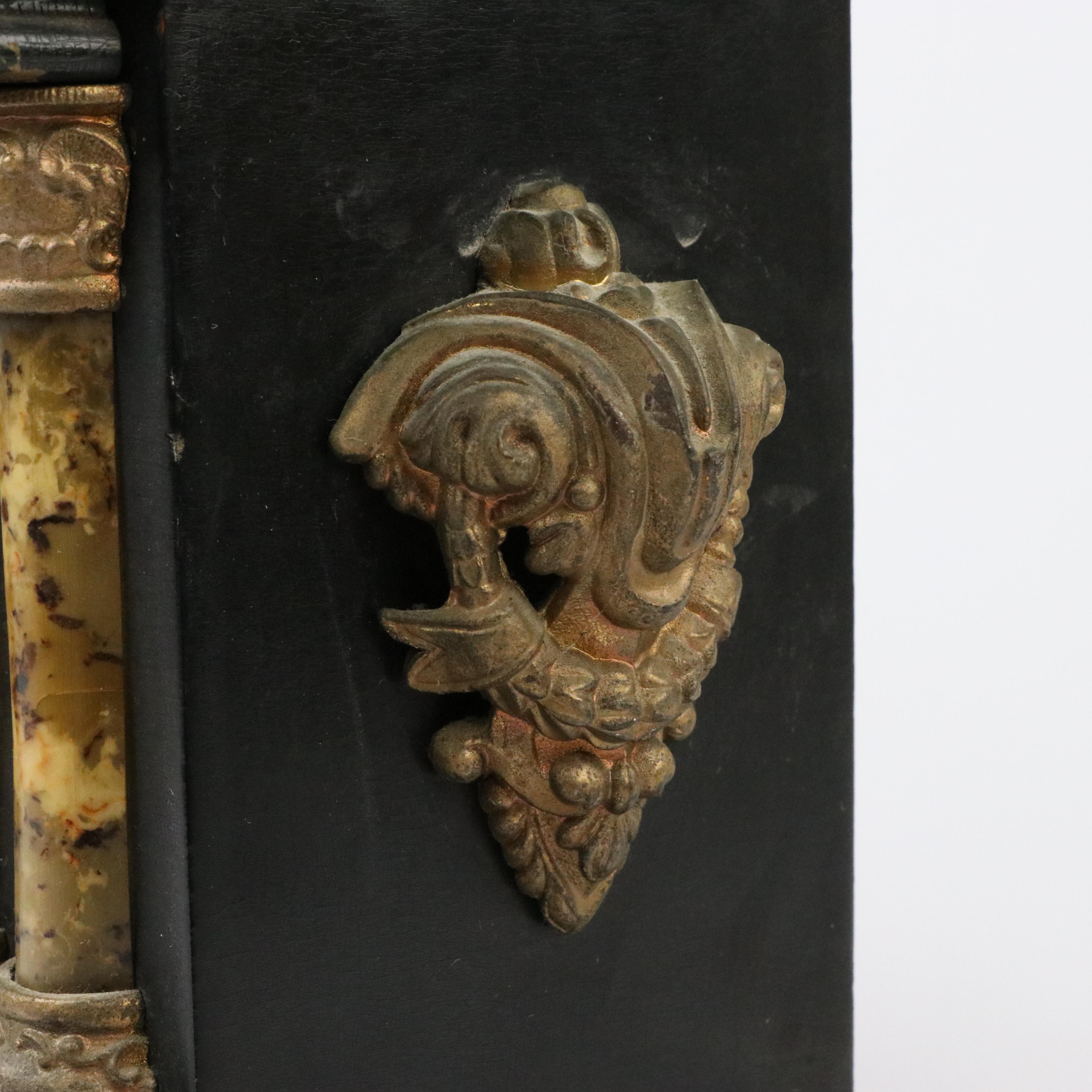 Waterbury Clock Co. Six-Column Mantel Clock