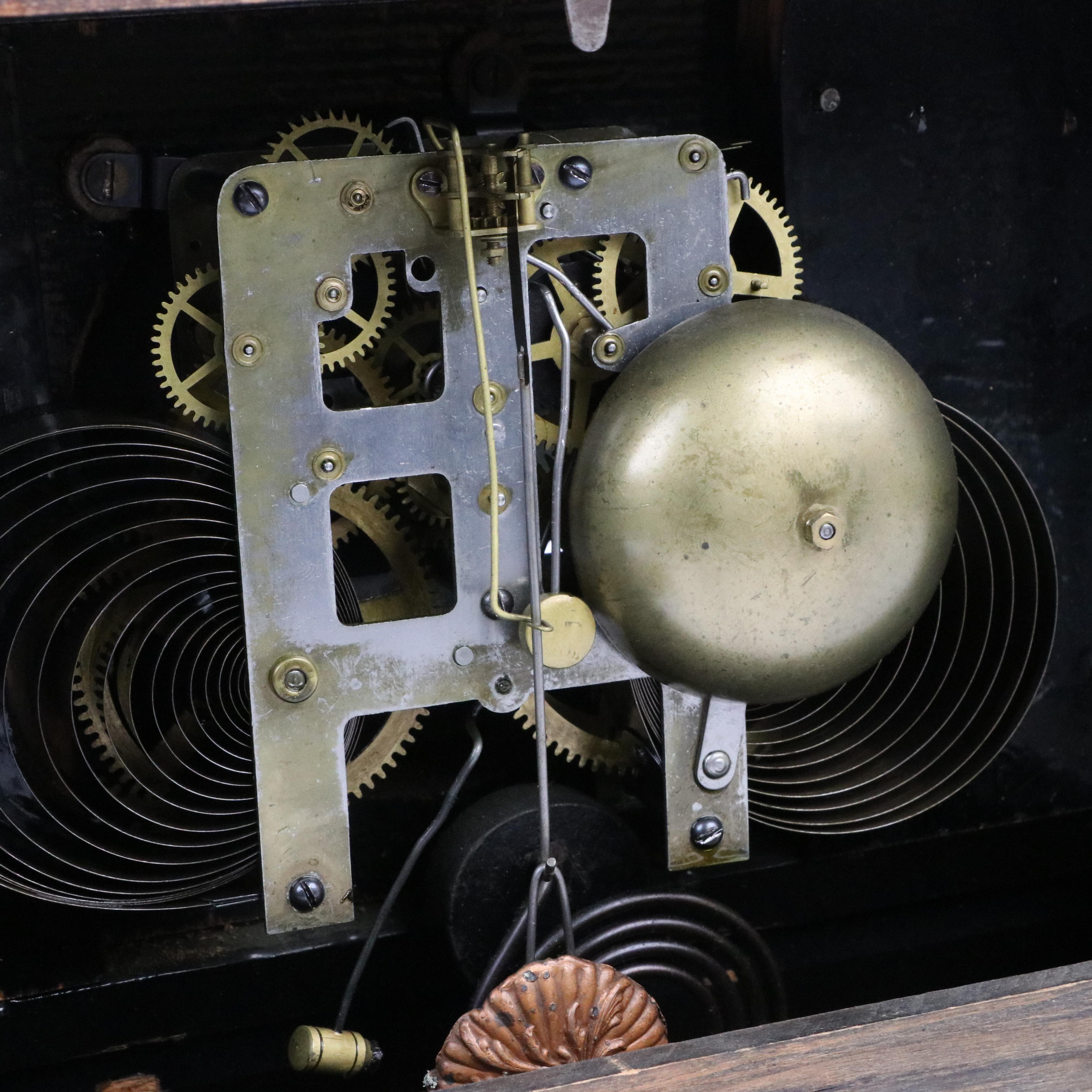 Waterbury Clock Co. Six-Column Mantel Clock