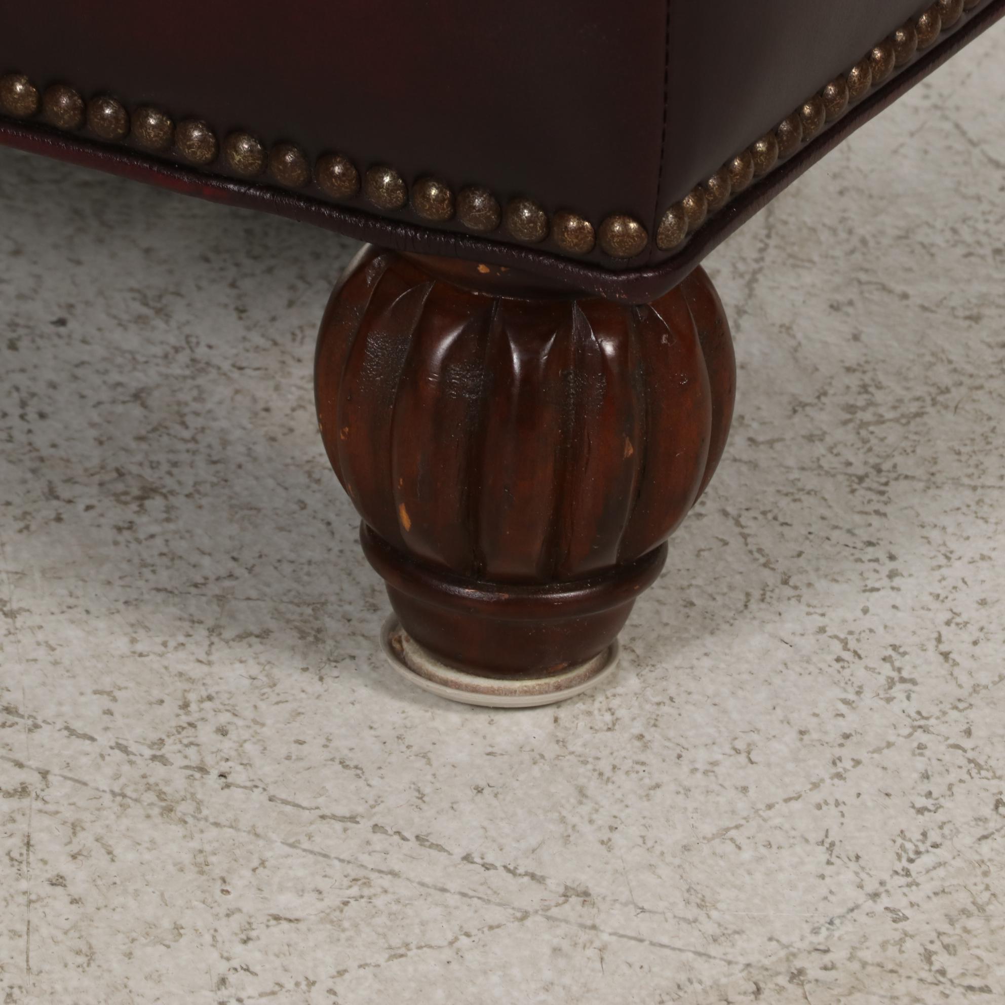 Flexsteel Latitudes Collection Leather Armchair and Ottoman EBTH