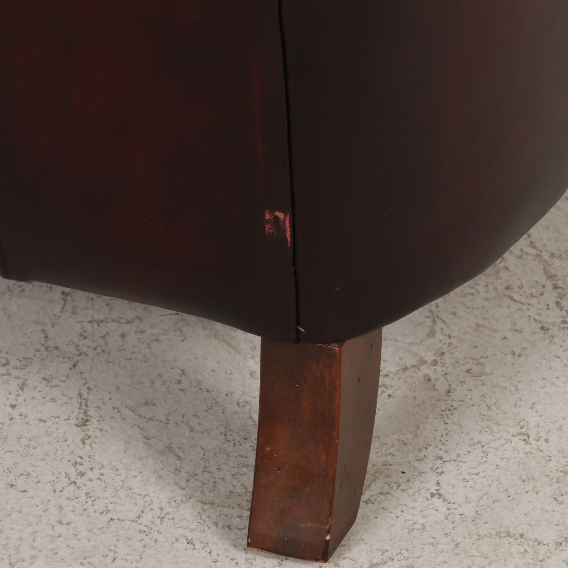 Flexsteel Latitudes Collection Leather Armchair and Ottoman