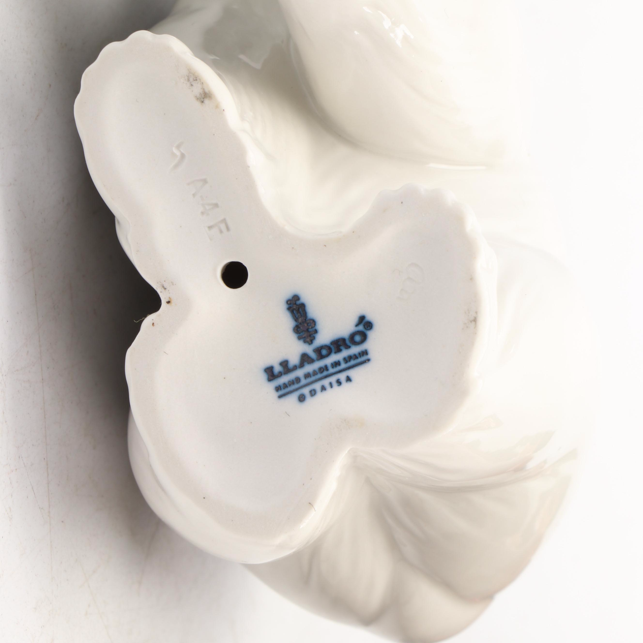 Royal Copenhagen "Shepherd Boy with Dog" with Other Porcelain Figurines