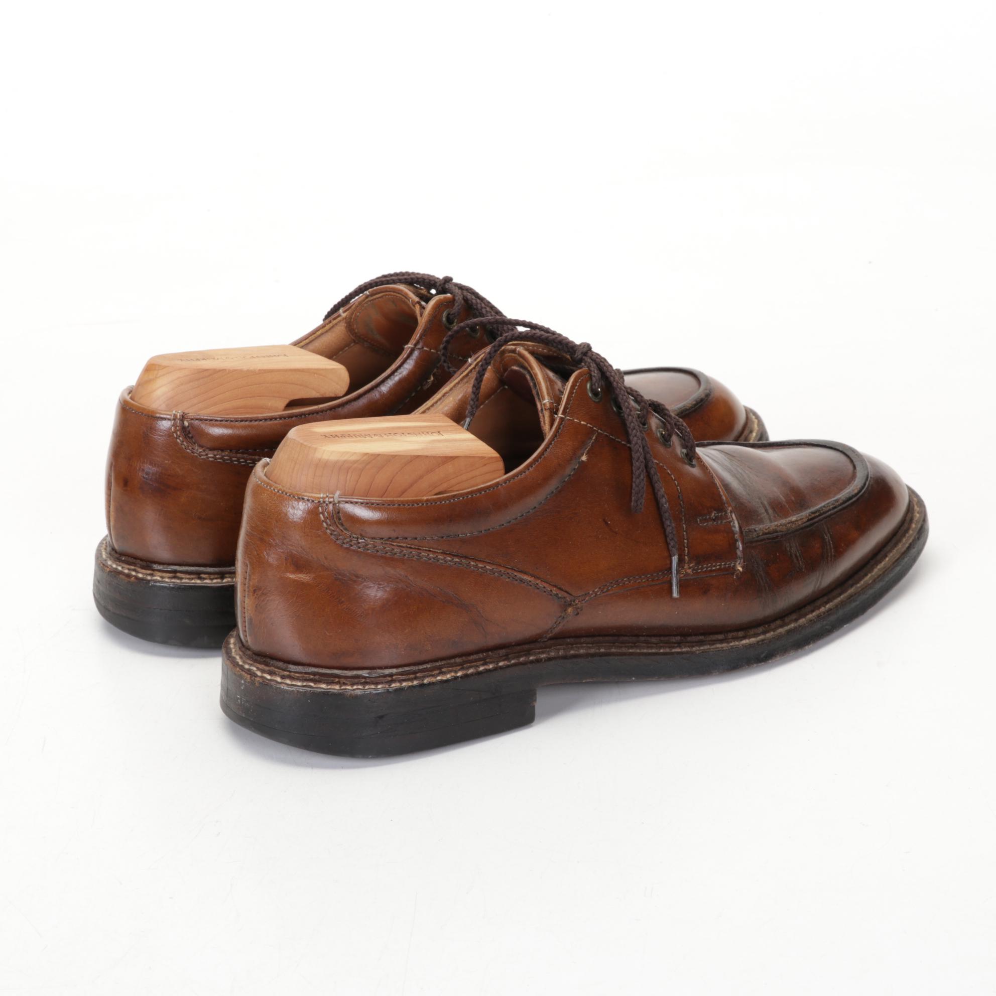 Four Pairs of Johnston and Murphy Men's Leather Shoes