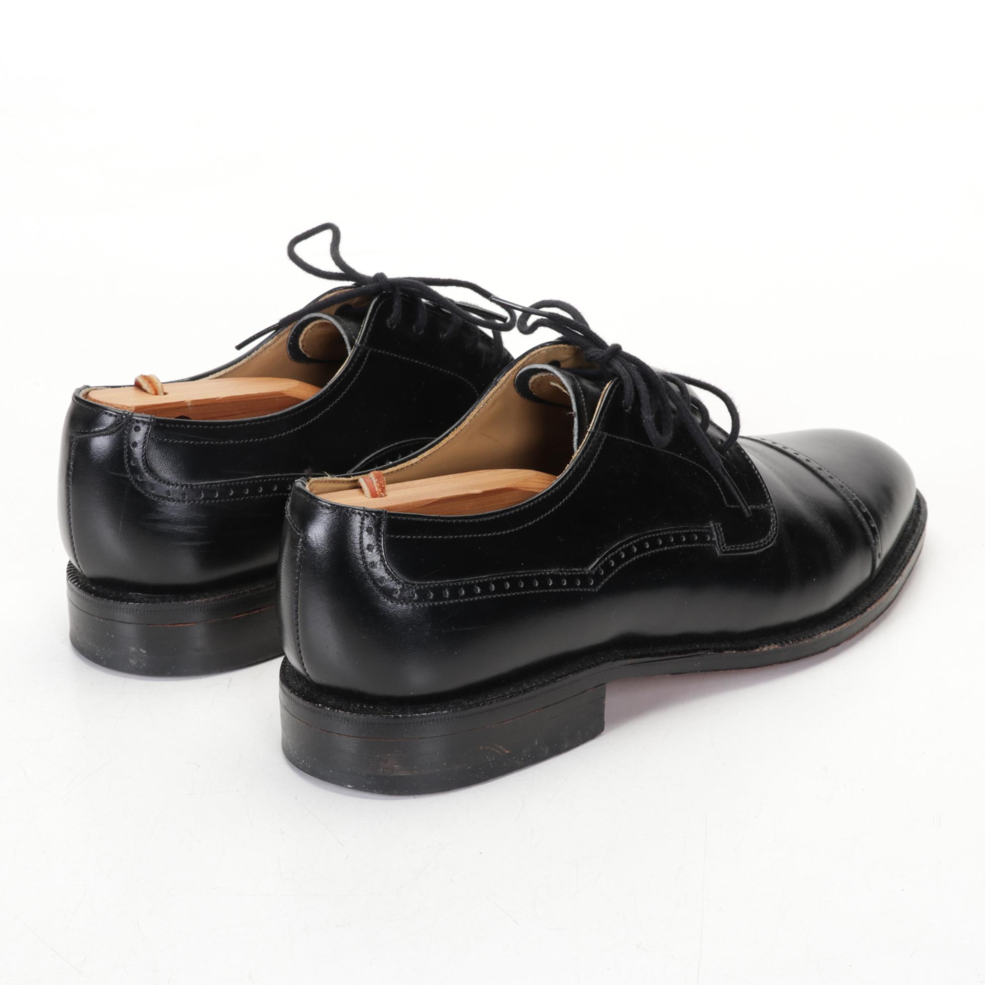 Four Pairs of Johnston and Murphy Men's Leather Shoes