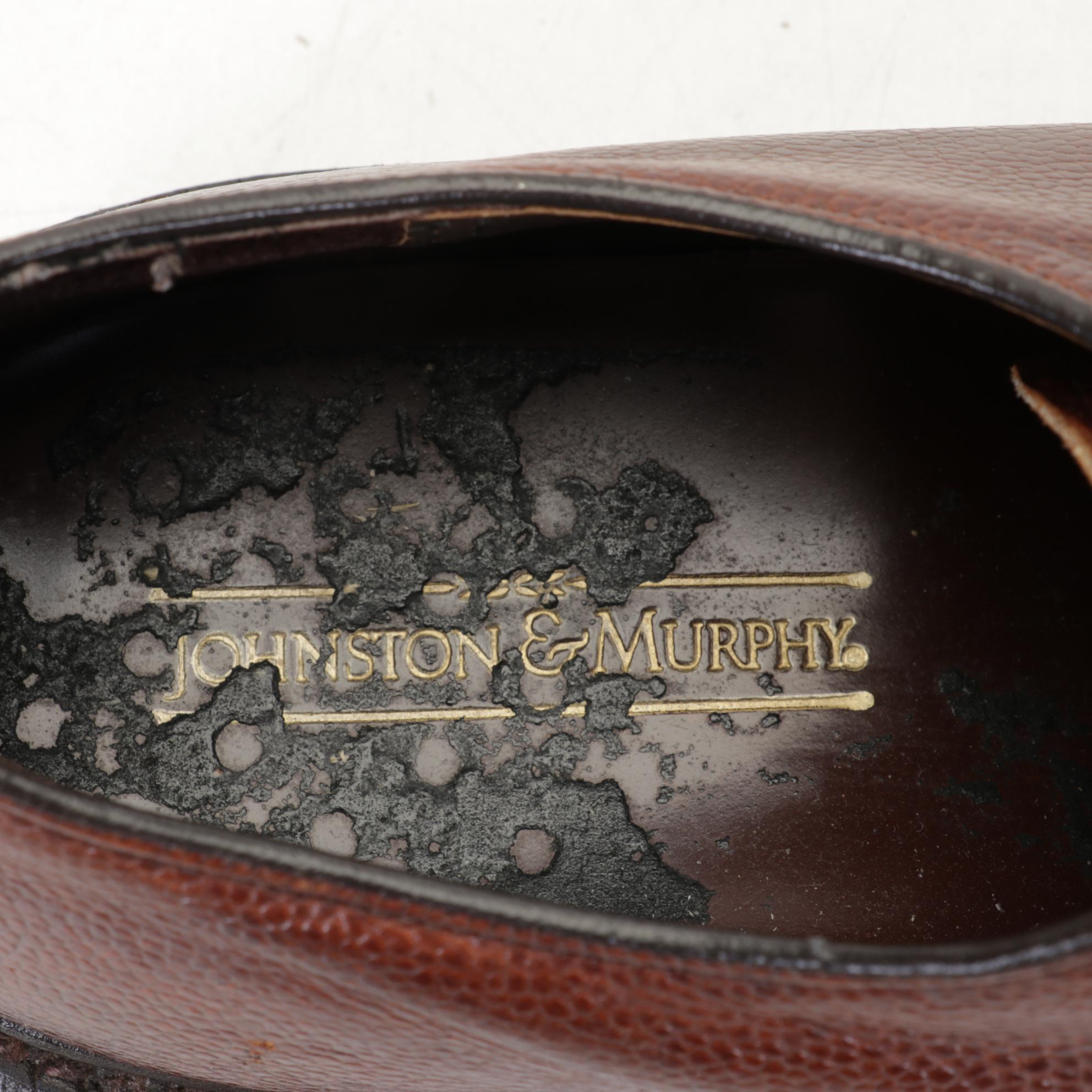 Four Pairs of Johnston and Murphy Men's Leather Shoes