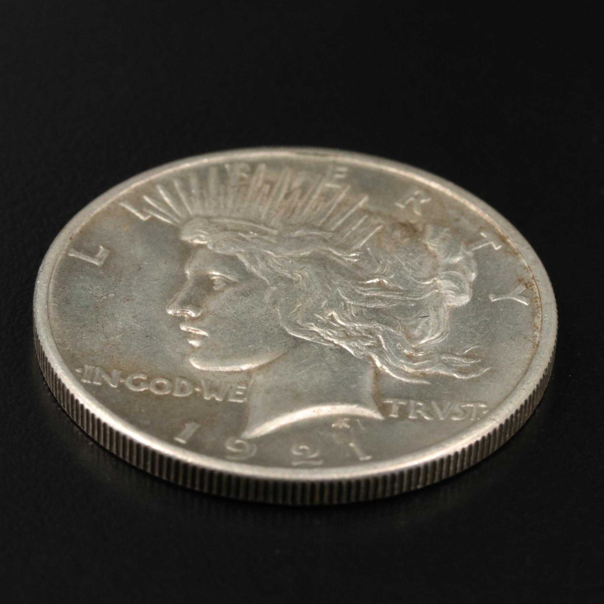 Key Date 1921 High Relief Peace Silver Dollar