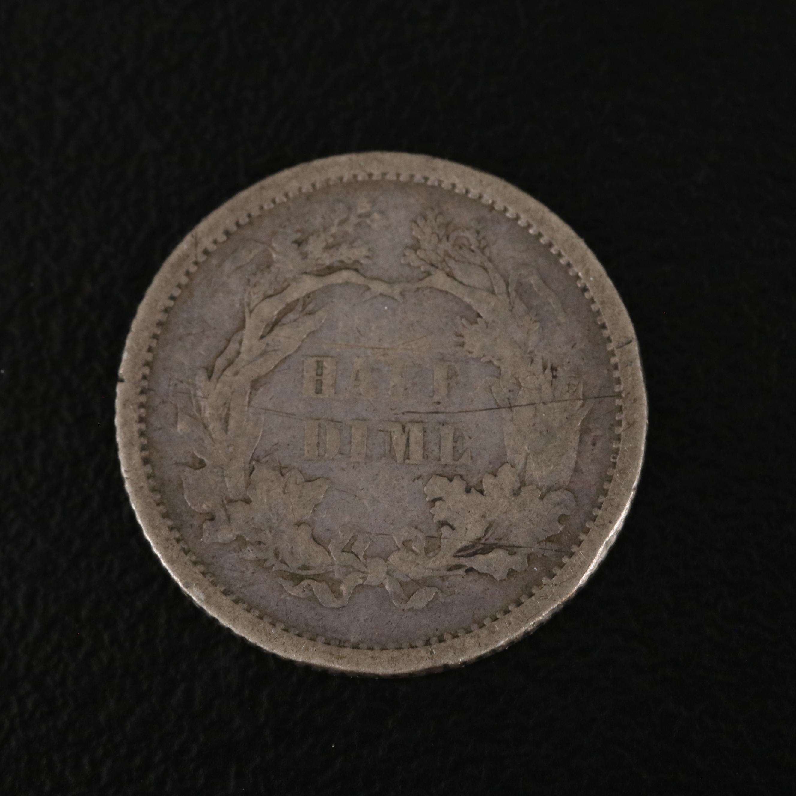 Three Liberty Seated Silver Half Dimes