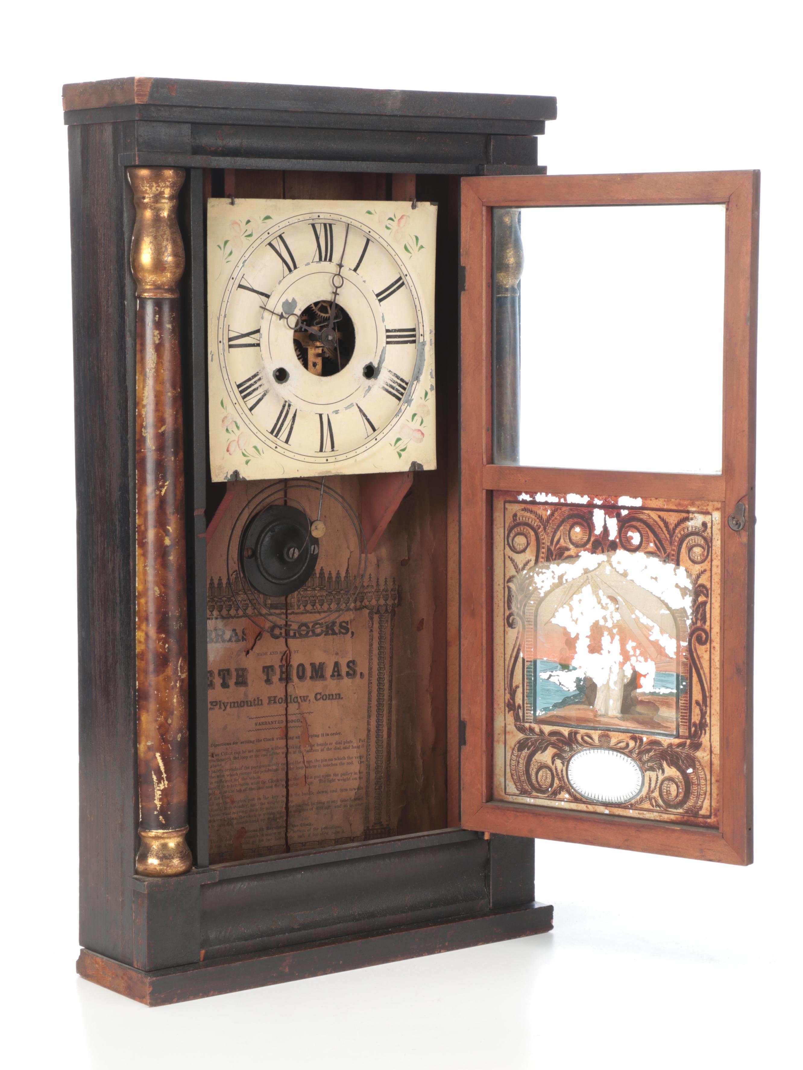 Seth Thomas American Emprie Style Ogee Mantel Clock, Late 19th Century