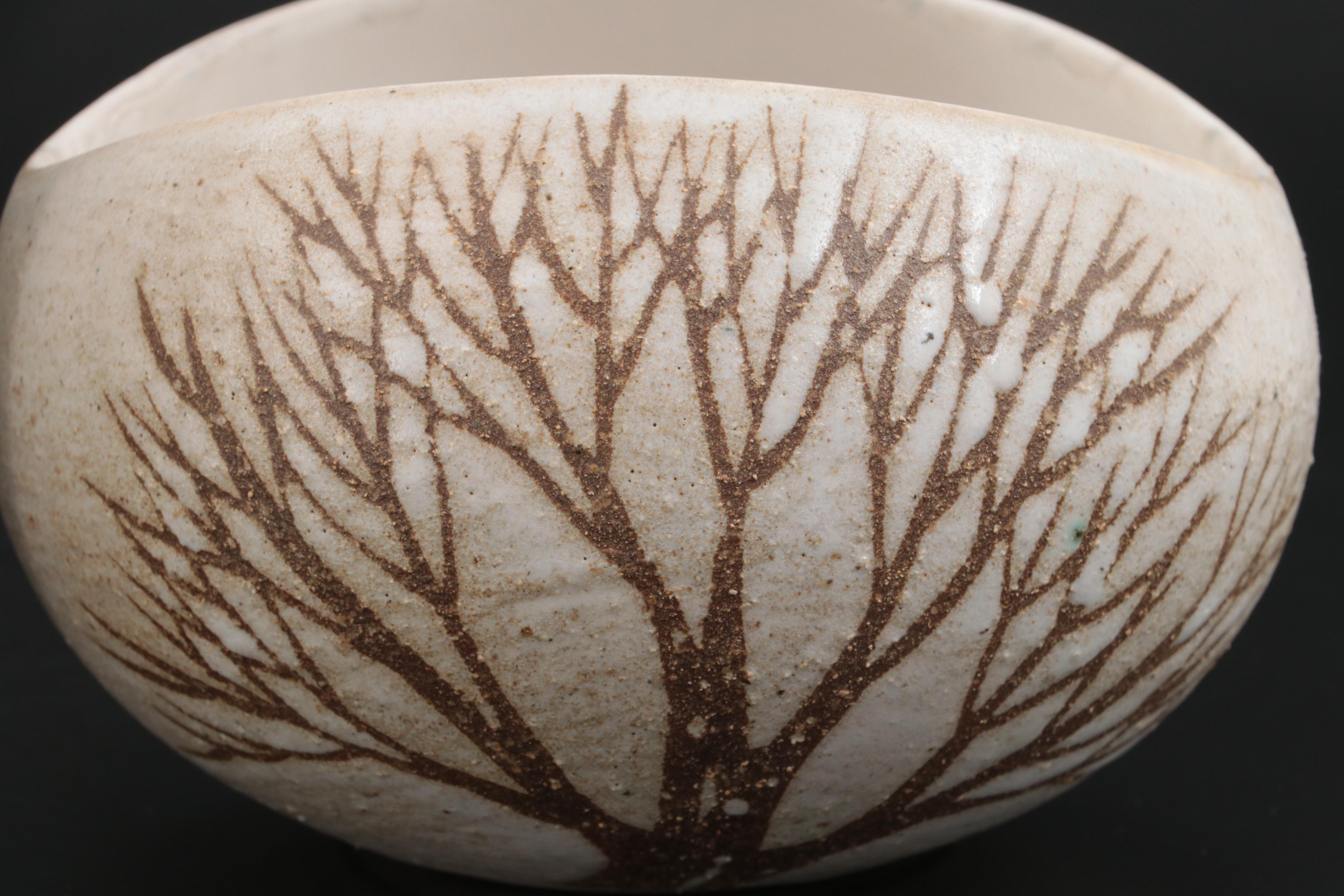 Andersen Design Studio Tree Motif Pottery Vases, circa 1960