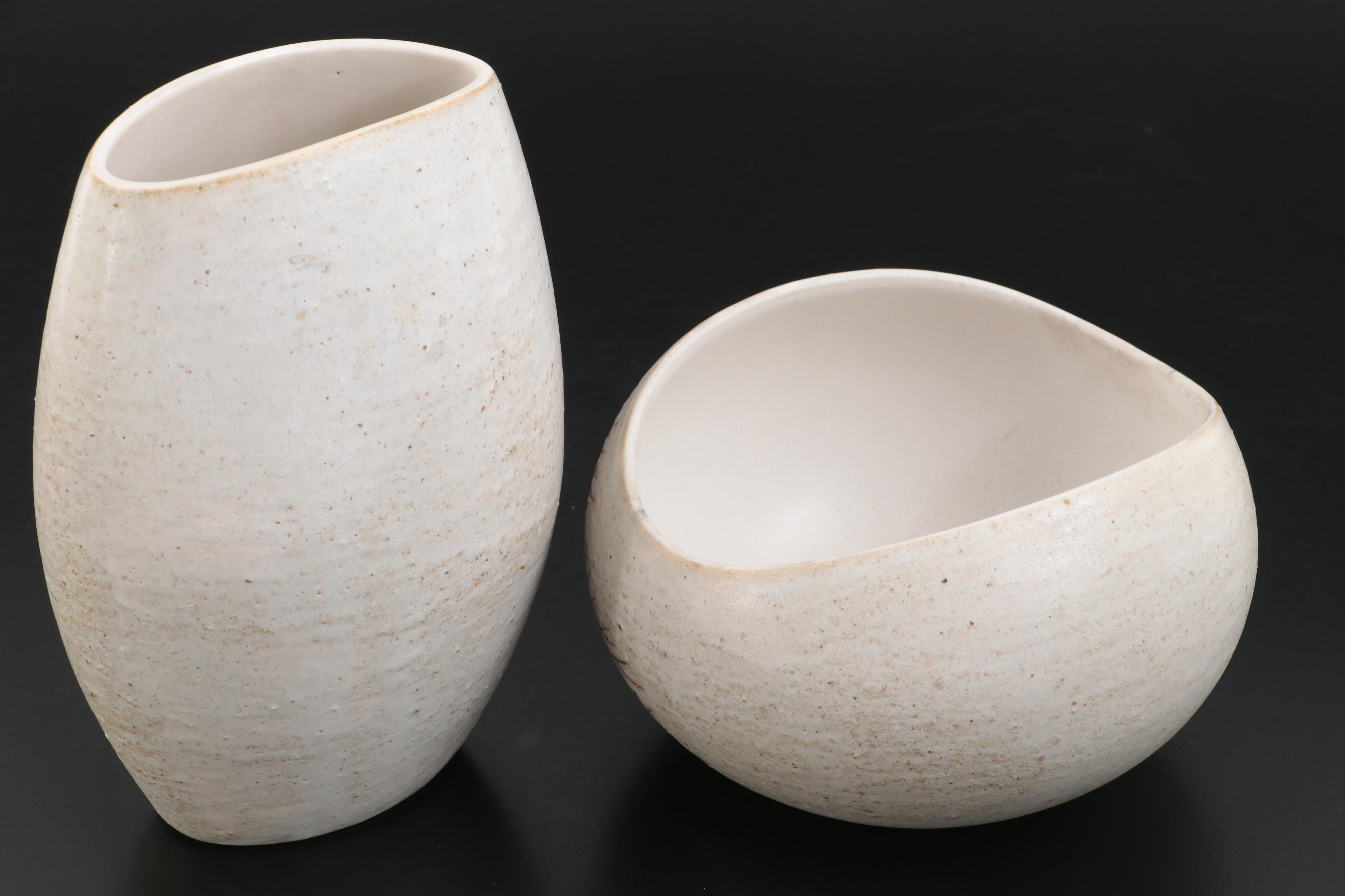 Andersen Design Studio Tree Motif Pottery Vases, circa 1960