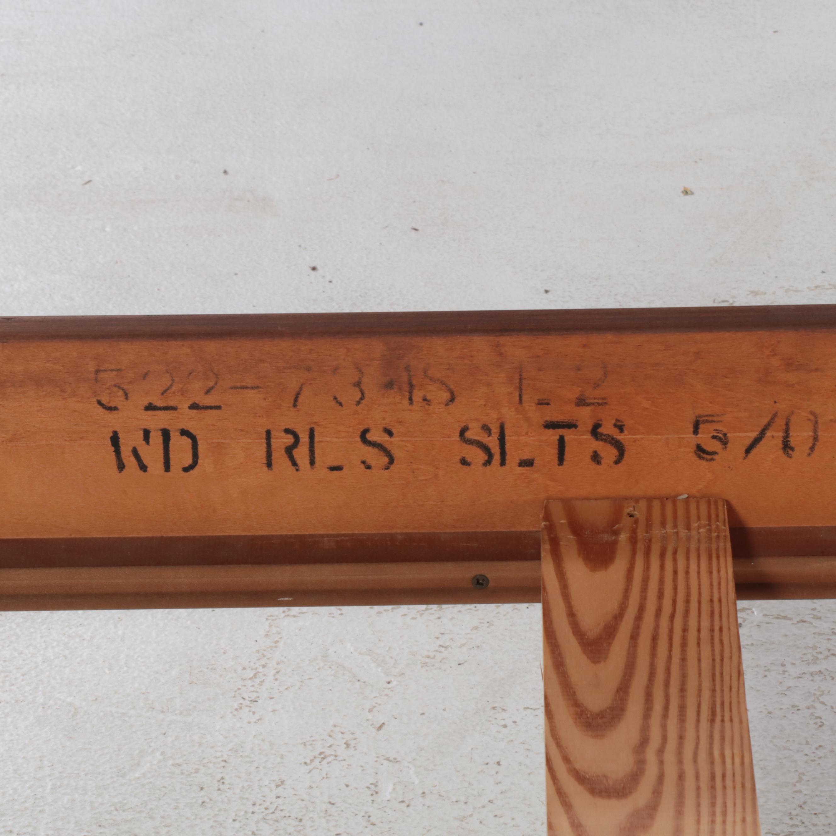 Mission Style Sleigh Bed Frame