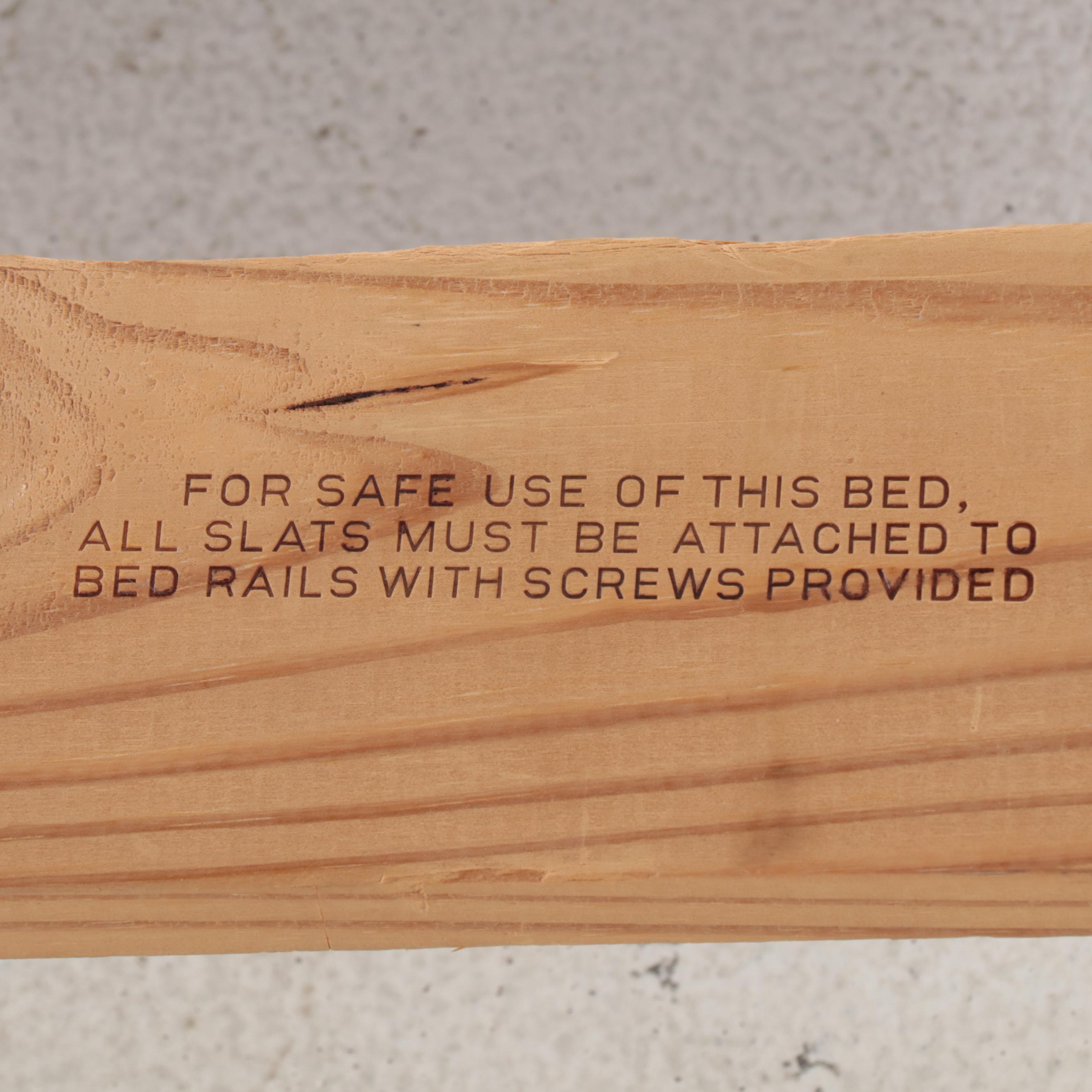 Mission Style Sleigh Bed Frame