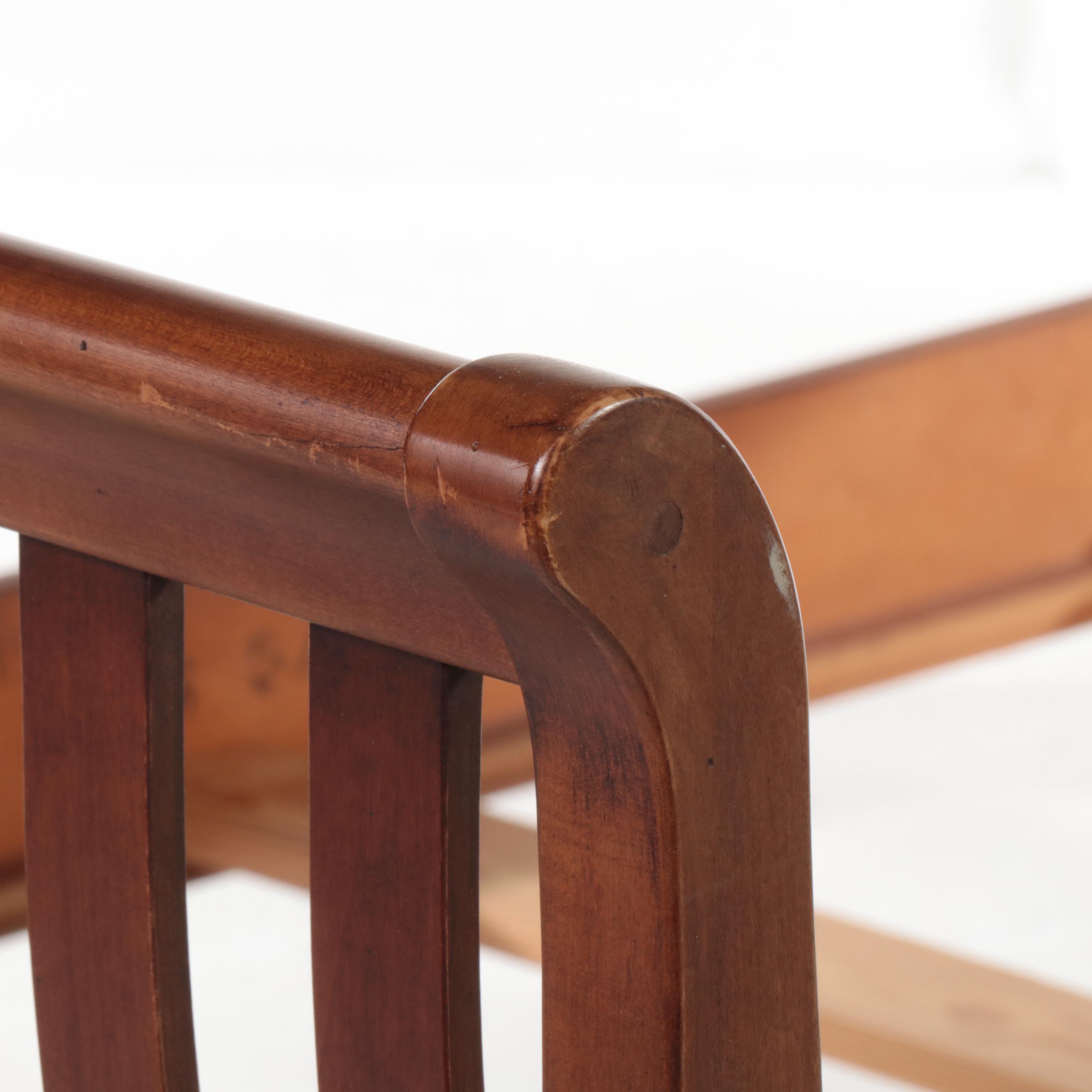 Mission Style Sleigh Bed Frame