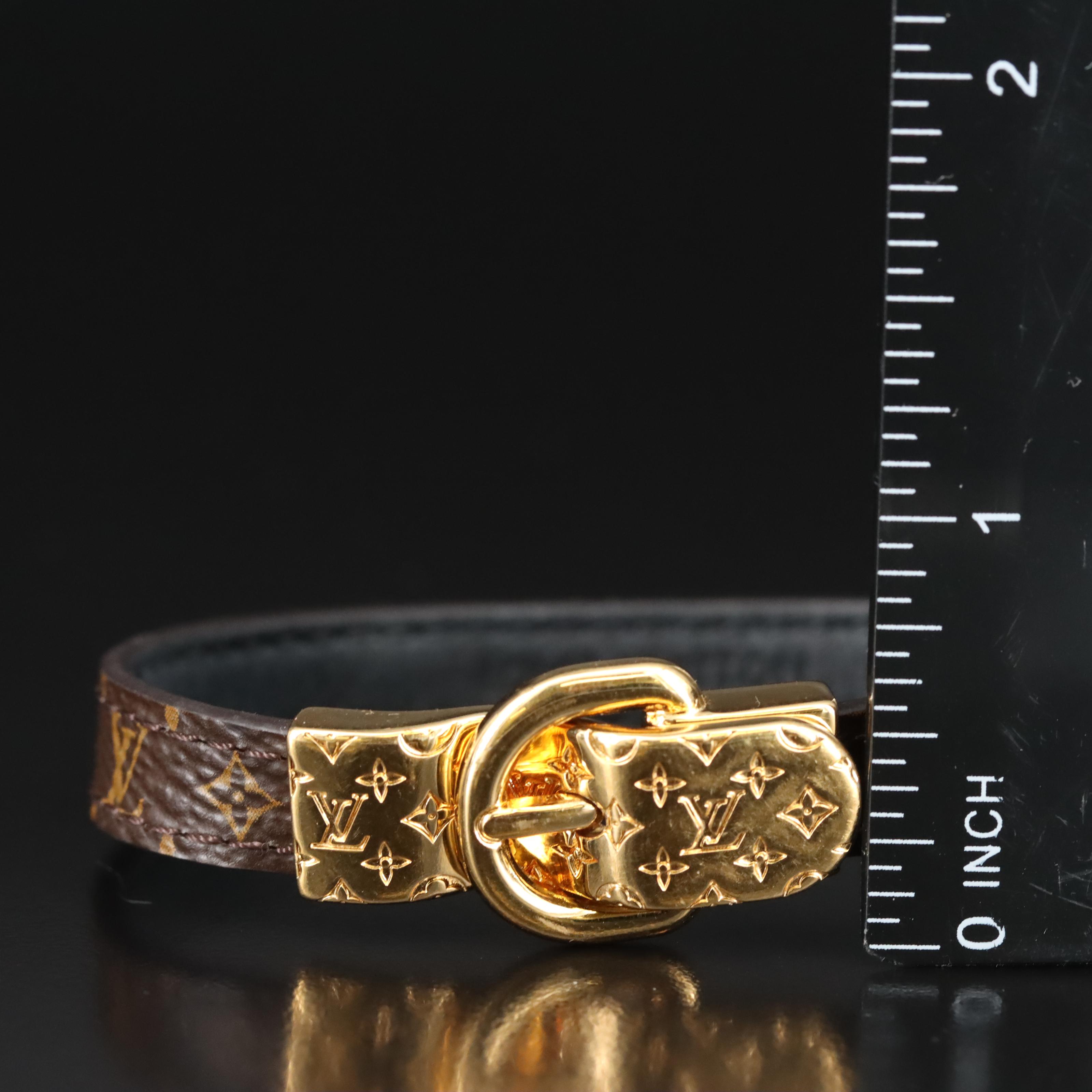 Louis Vuitton Monogram Coated Canvas Bracelet