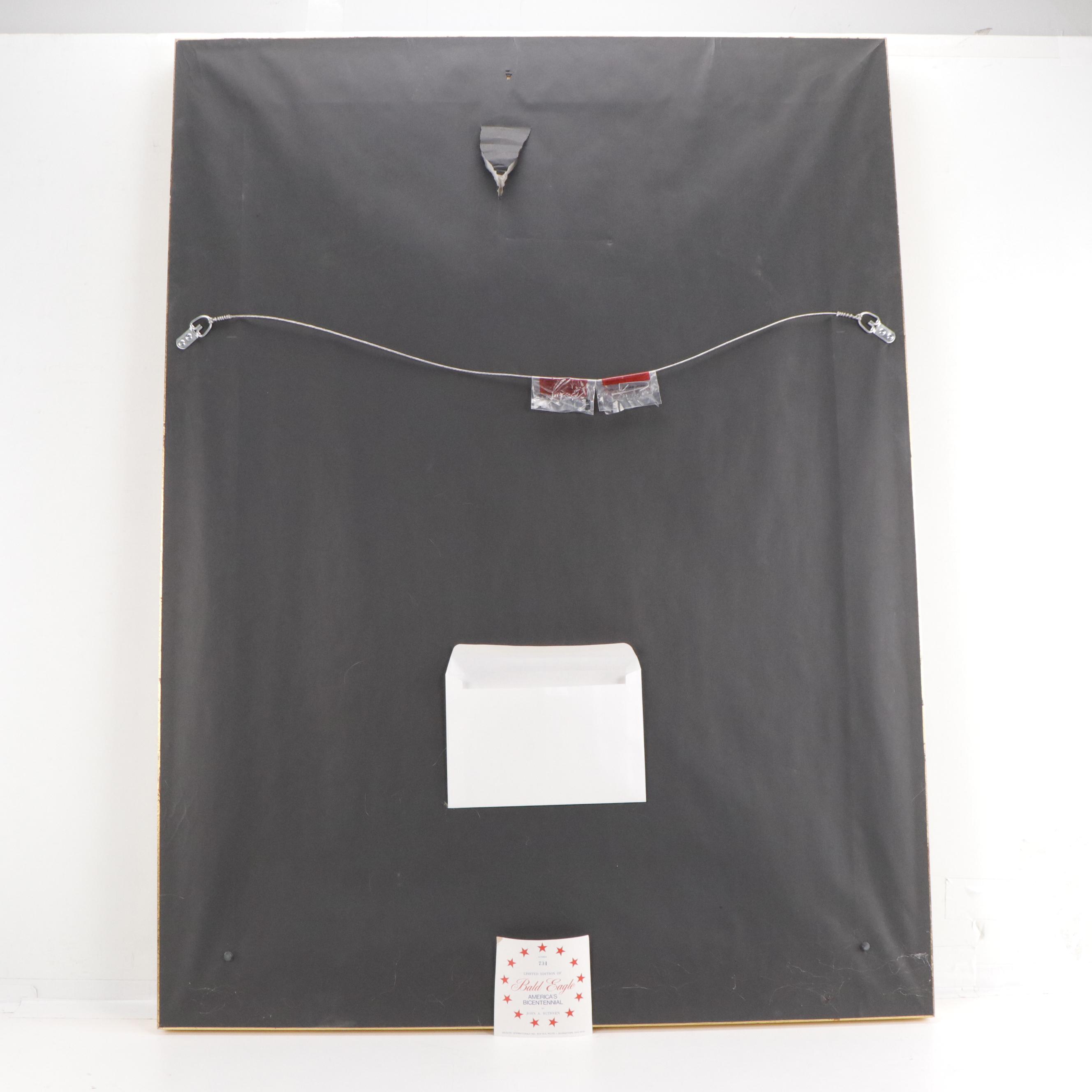 John A. Ruthven Hand-Colored Engraving "American Bald Eagle," 1976 | EBTH