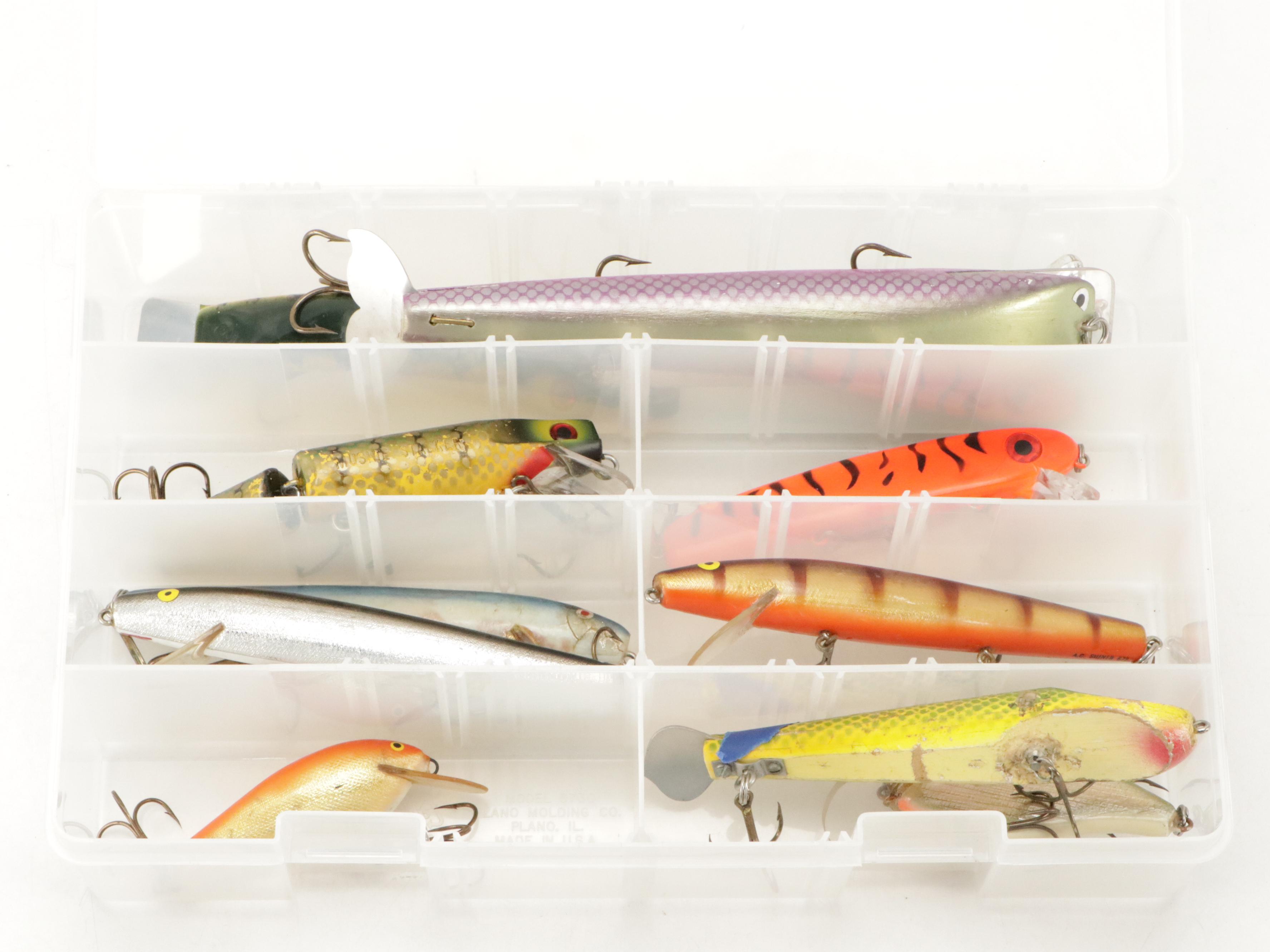 Drifter Tackle, Buchertail, A. C. Shiners with Other Fishing Lures and Hooks