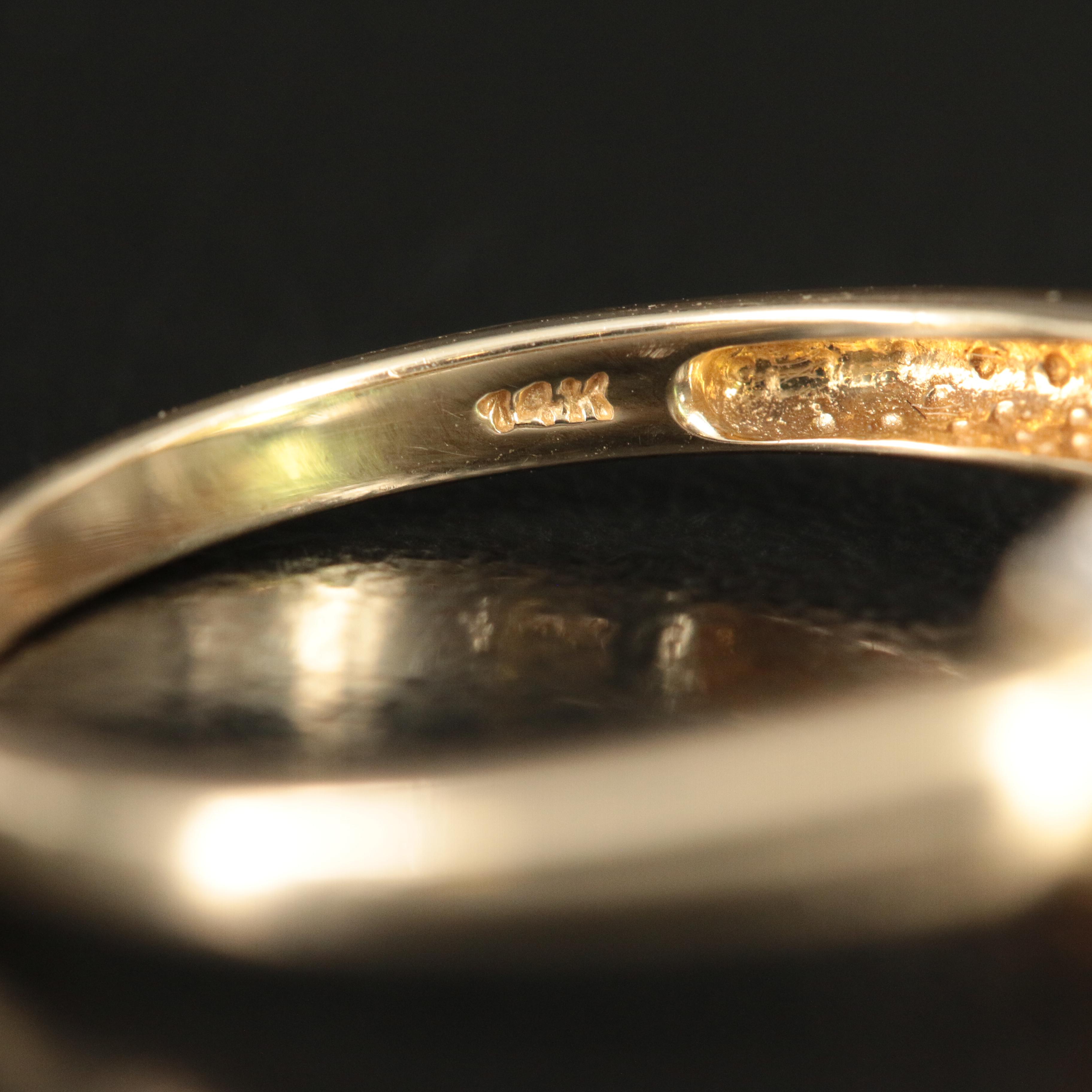 14K 2.75 CT Tourmaline and Diamond Ring