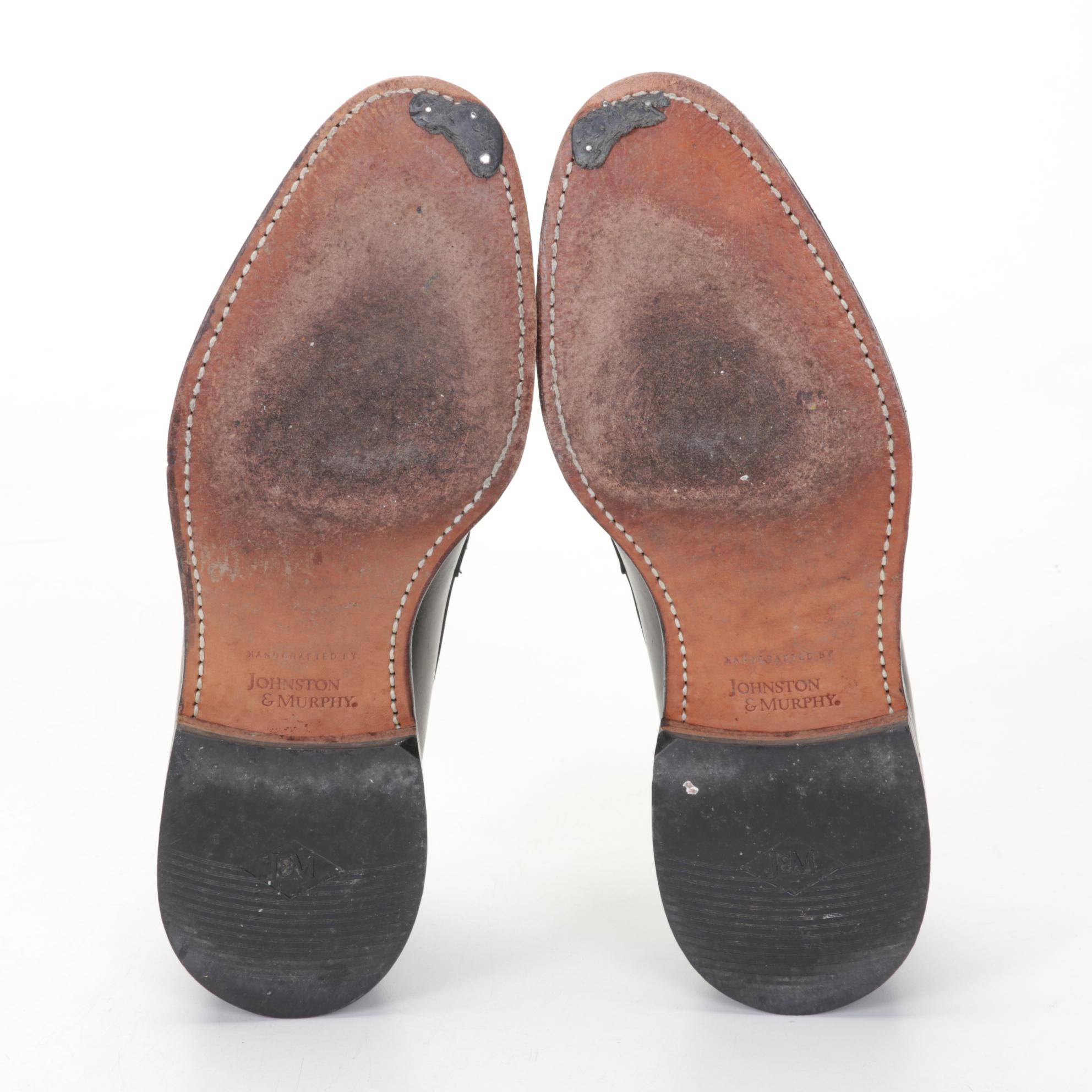 Five Pairs of Johnston and Murphy Men's Leather Shoes