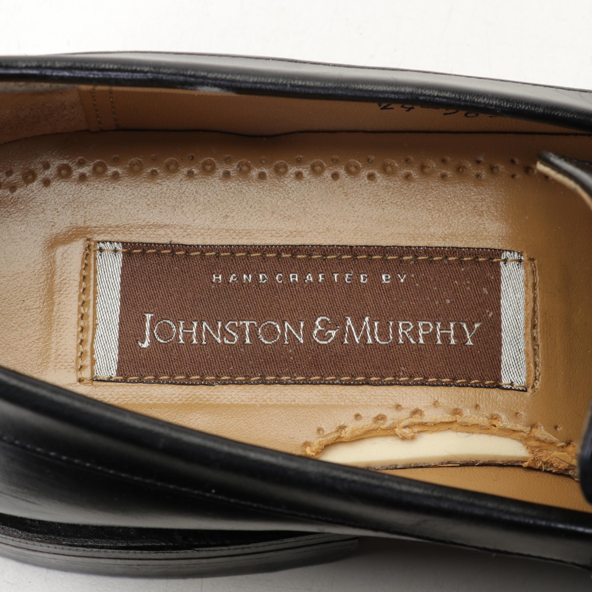 Five Pairs of Johnston and Murphy Men's Leather Shoes