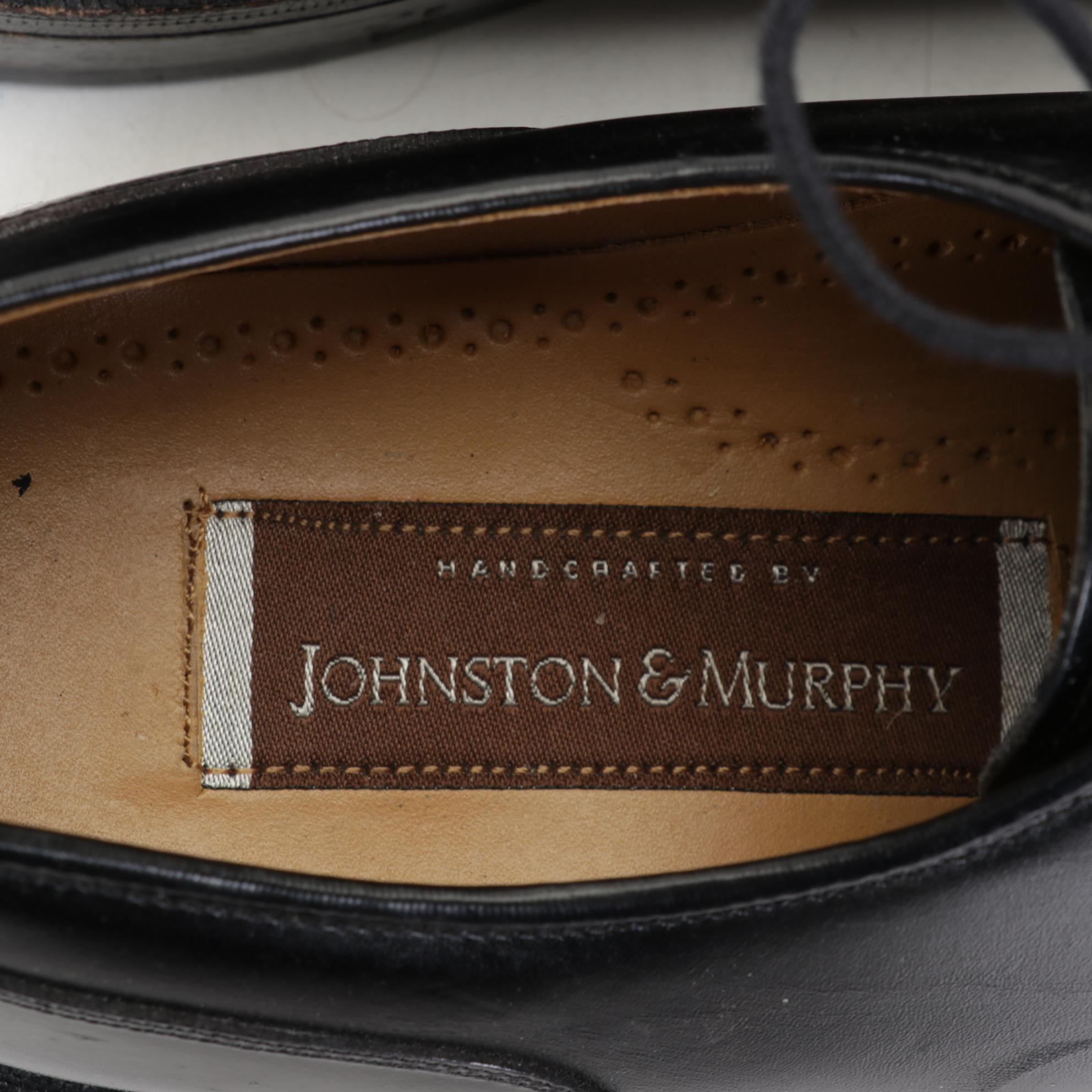 Five Pairs of Johnston and Murphy Men's Leather Shoes