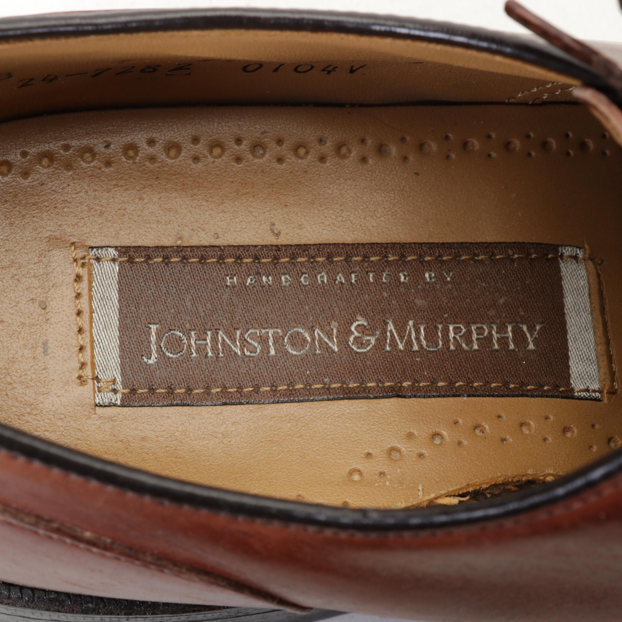 Five Pairs of Johnston and Murphy Men's Leather Shoes