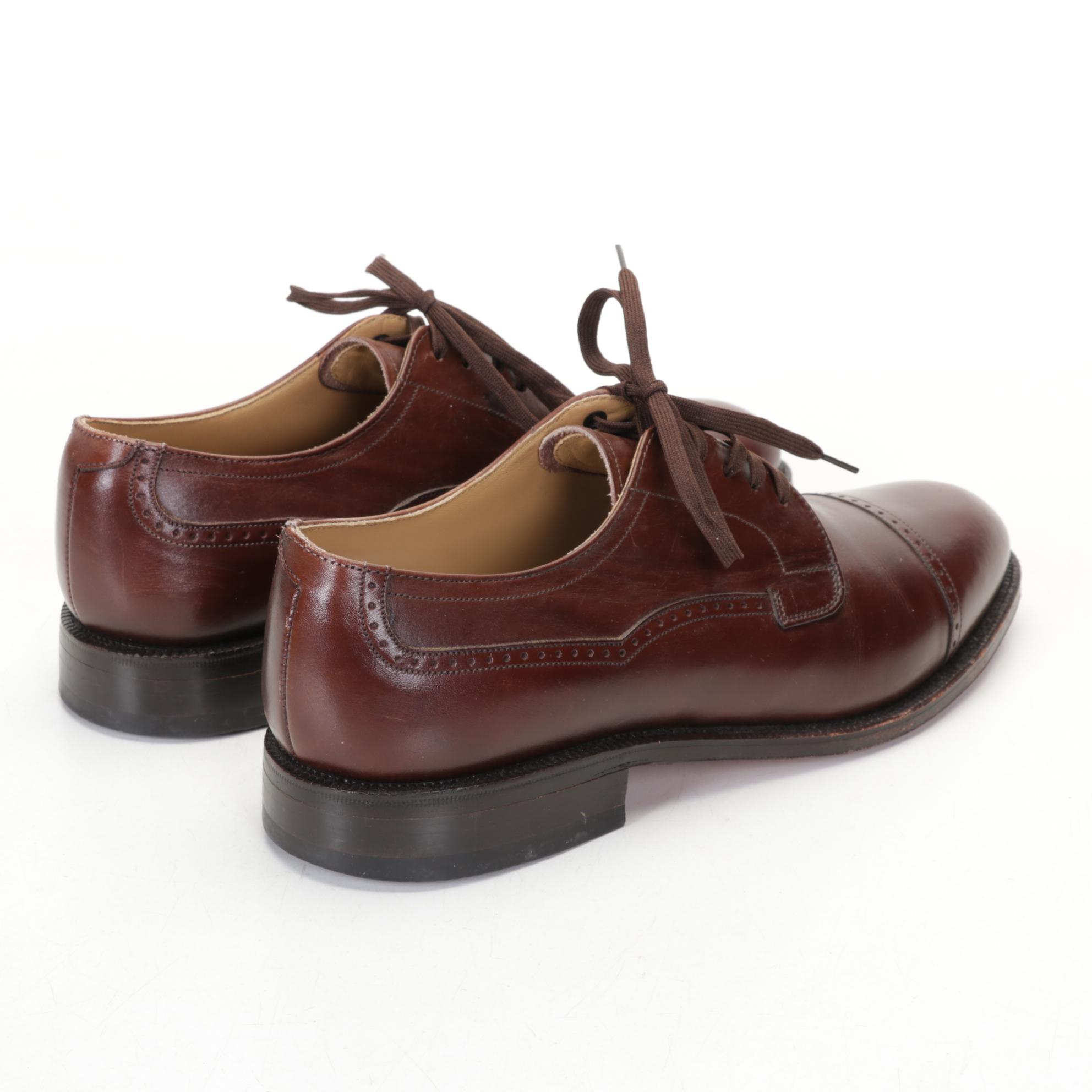 Five Pairs of Johnston and Murphy Men's Leather Shoes