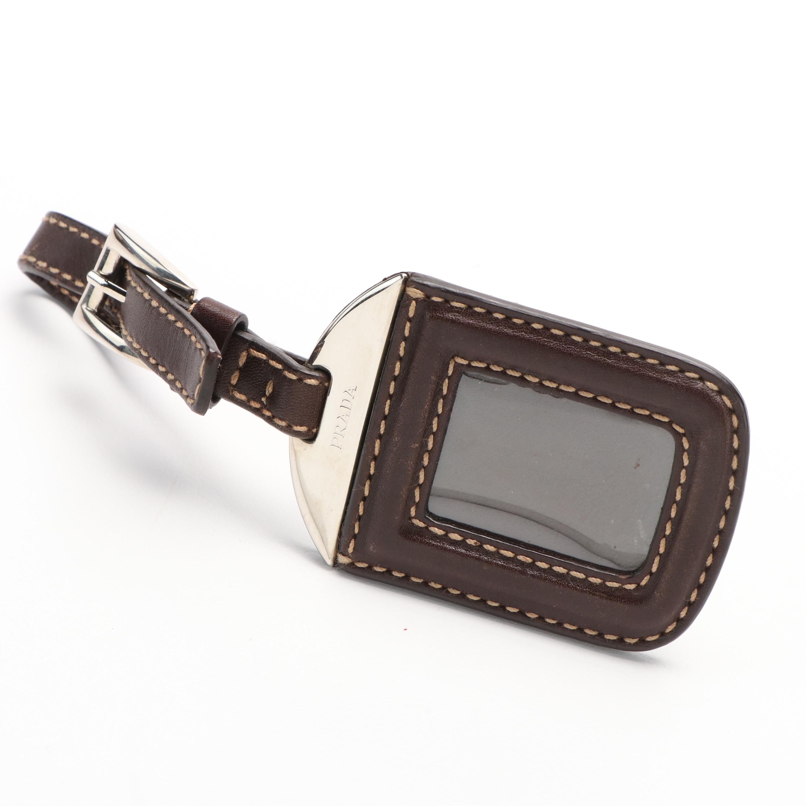 Prada Corda Moro Jacquard Logo Tote Bag