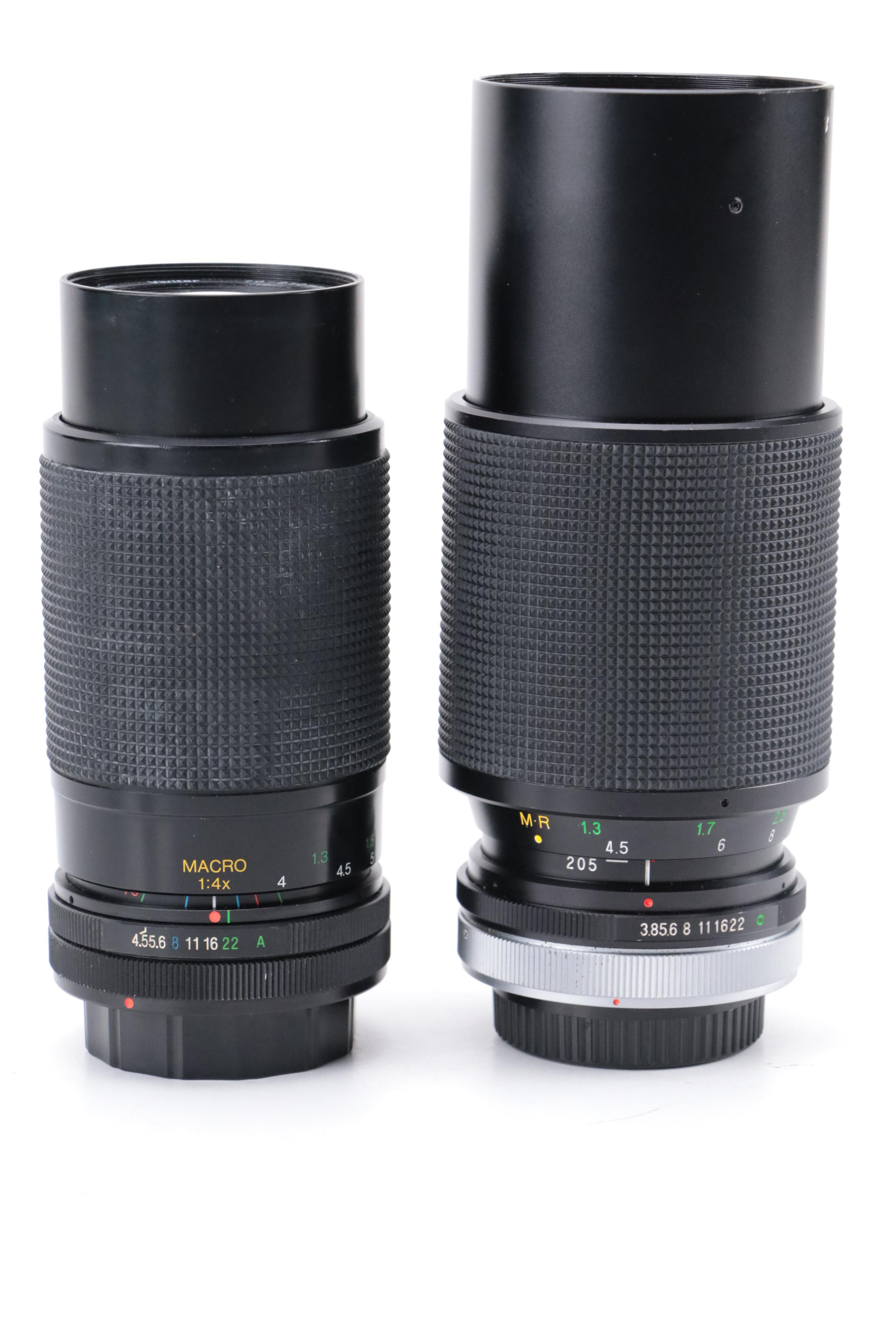 Vivitar Series 1 Macro Focus with Vivitar Zoom and Wide Angle Lenses