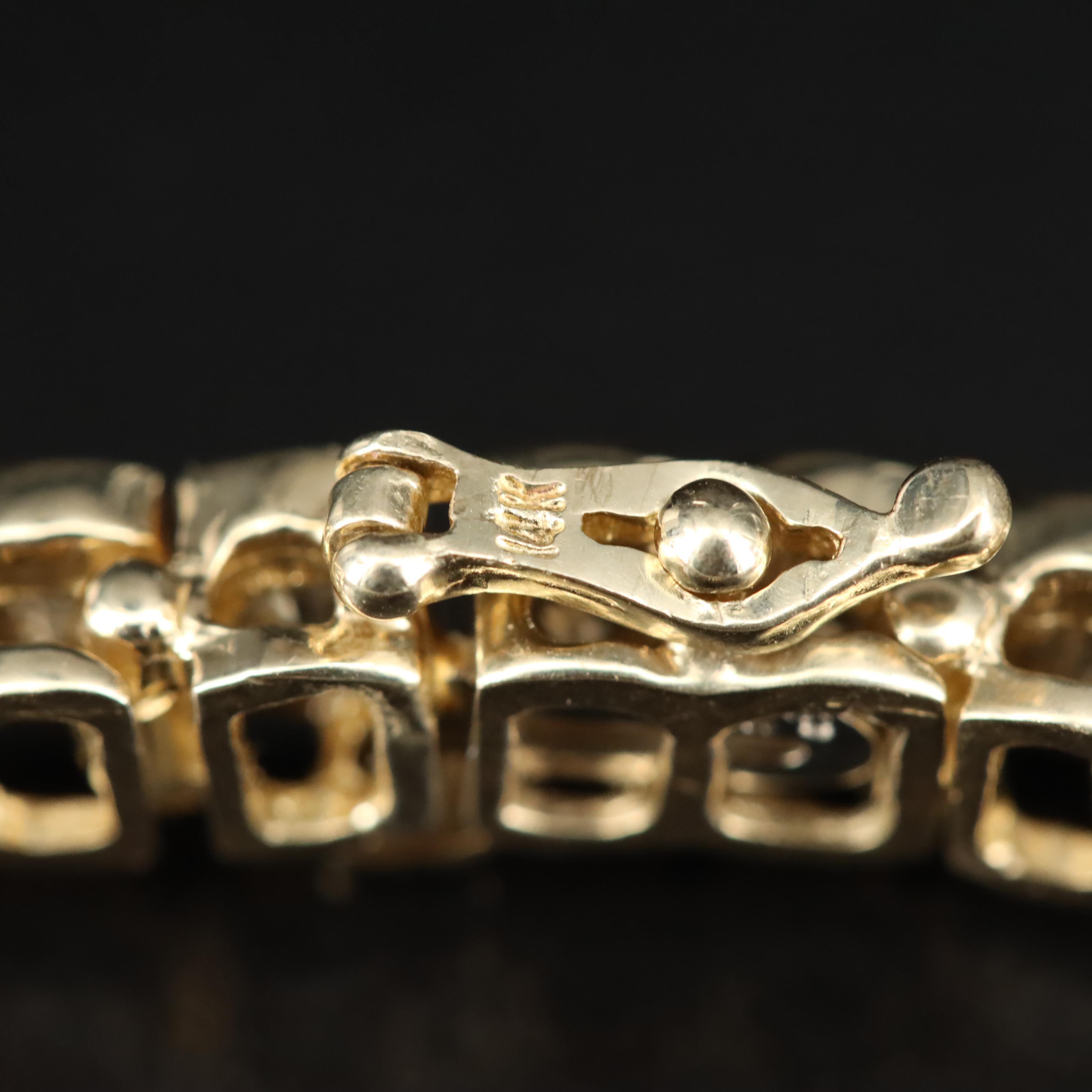 14K 7.04 CTW Diamond Tennis Bracelet