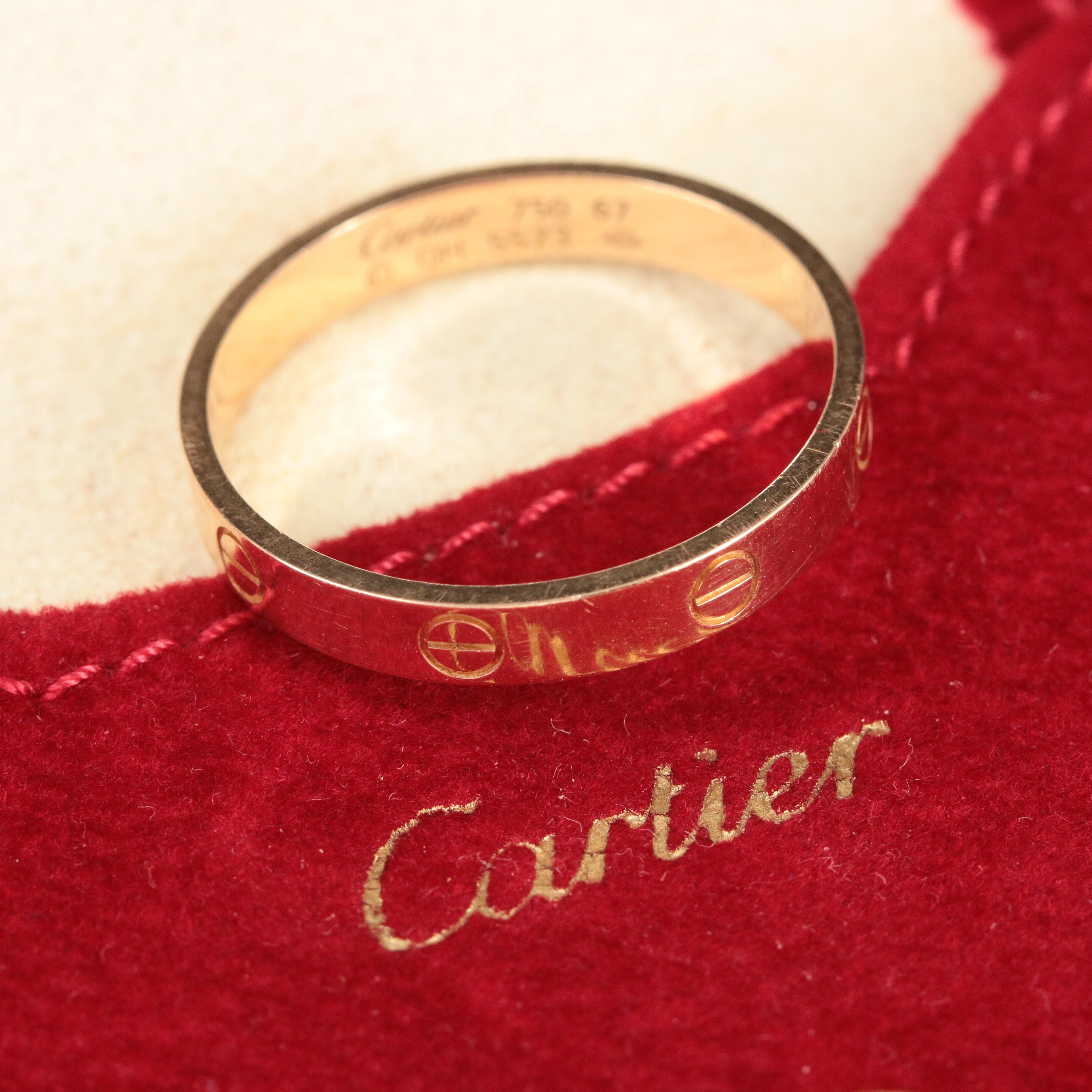 Cartier "LOVE" 18K Rose Gold Band