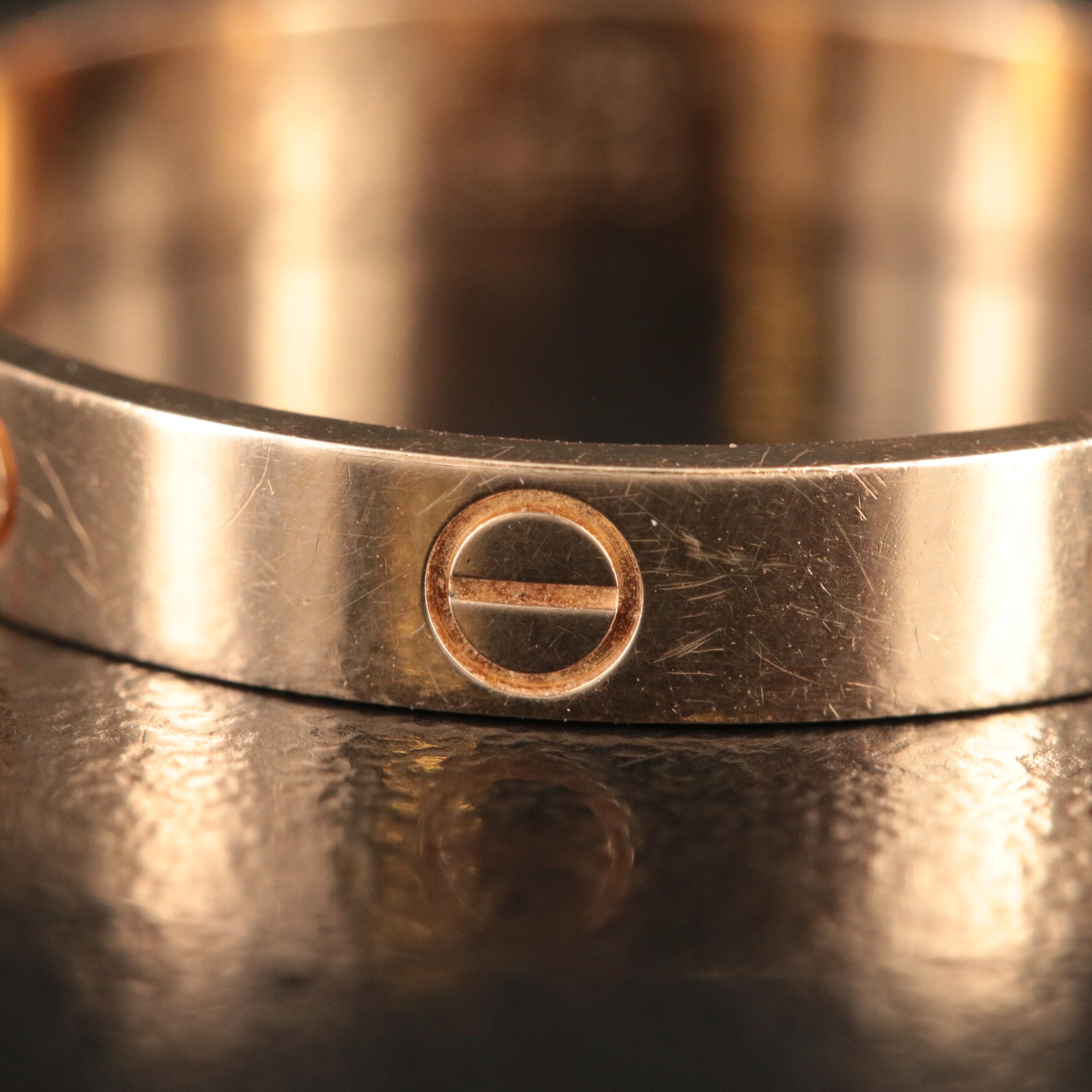 Cartier "LOVE" 18K Rose Gold Band