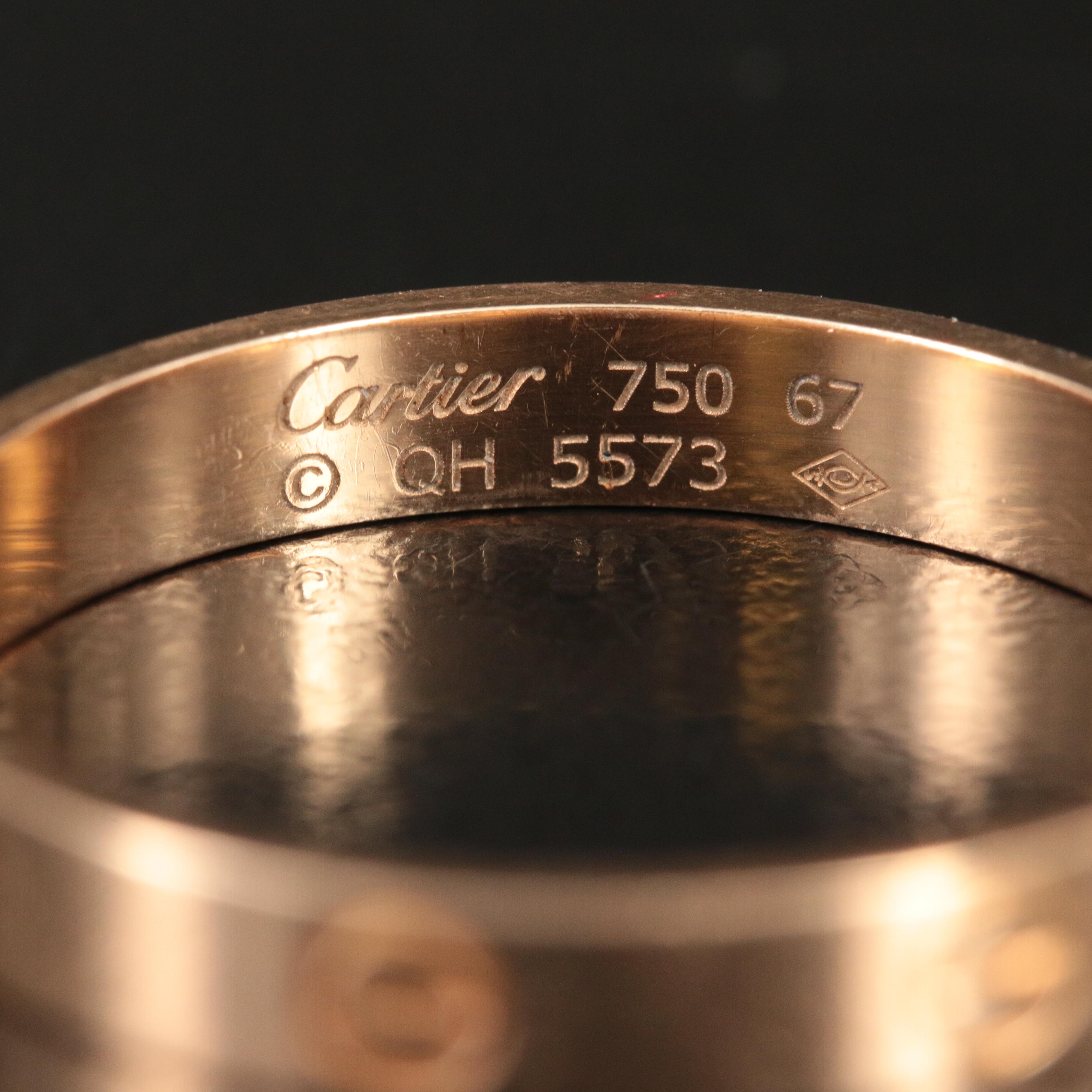 Cartier "LOVE" 18K Rose Gold Band