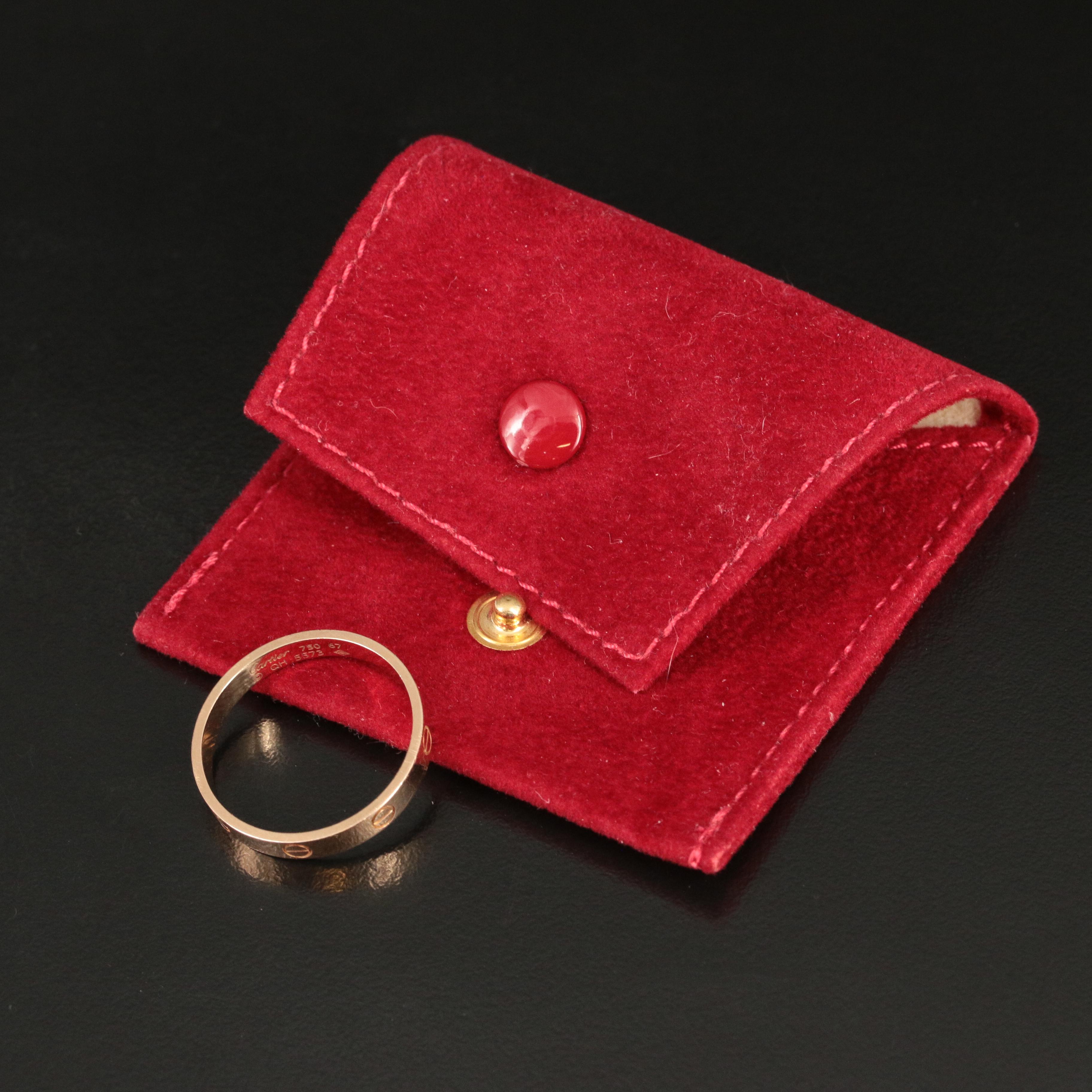 Cartier "LOVE" 18K Rose Gold Band