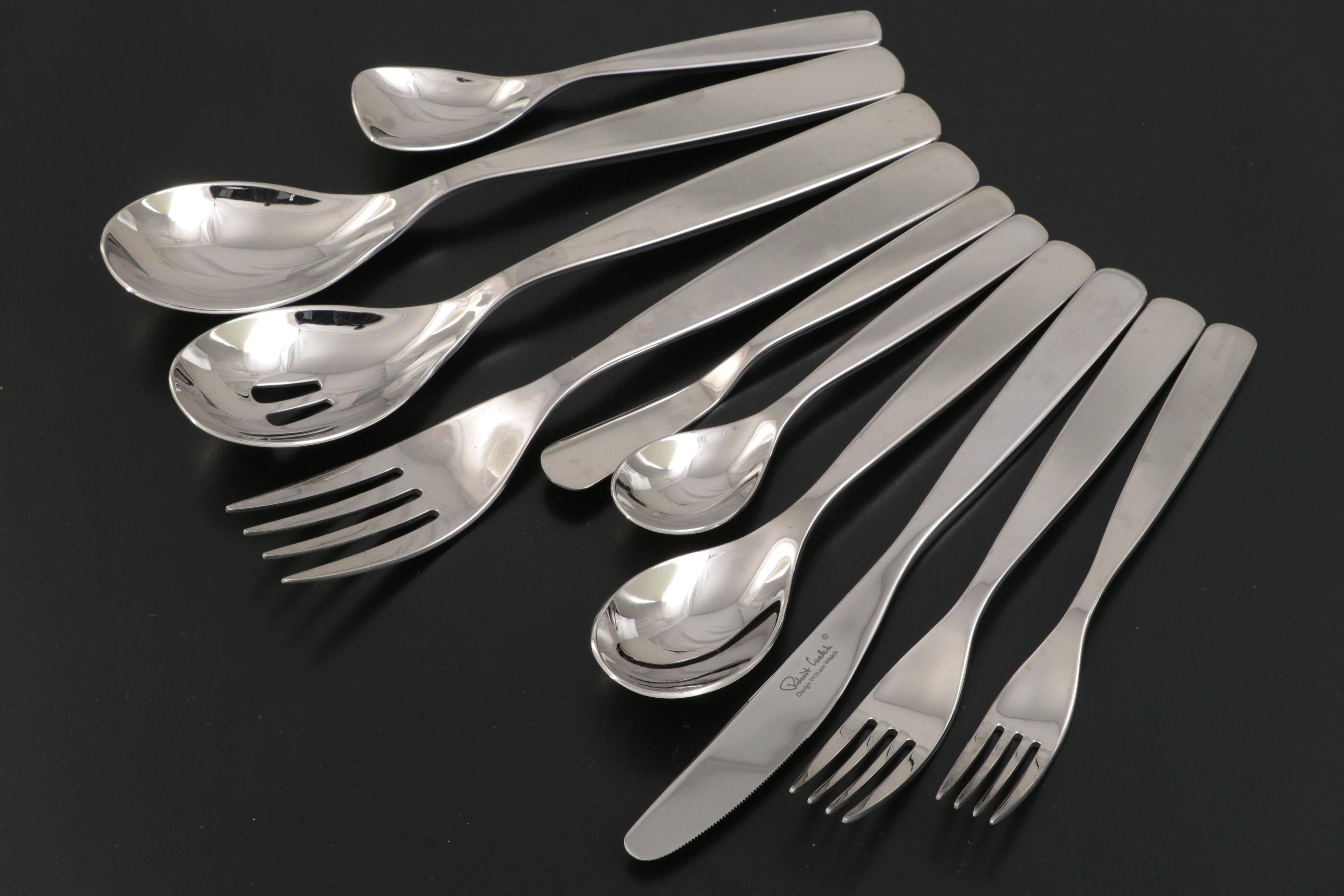 Robert Welch "Mercury" Stainless Flatware in an Expandable Tray