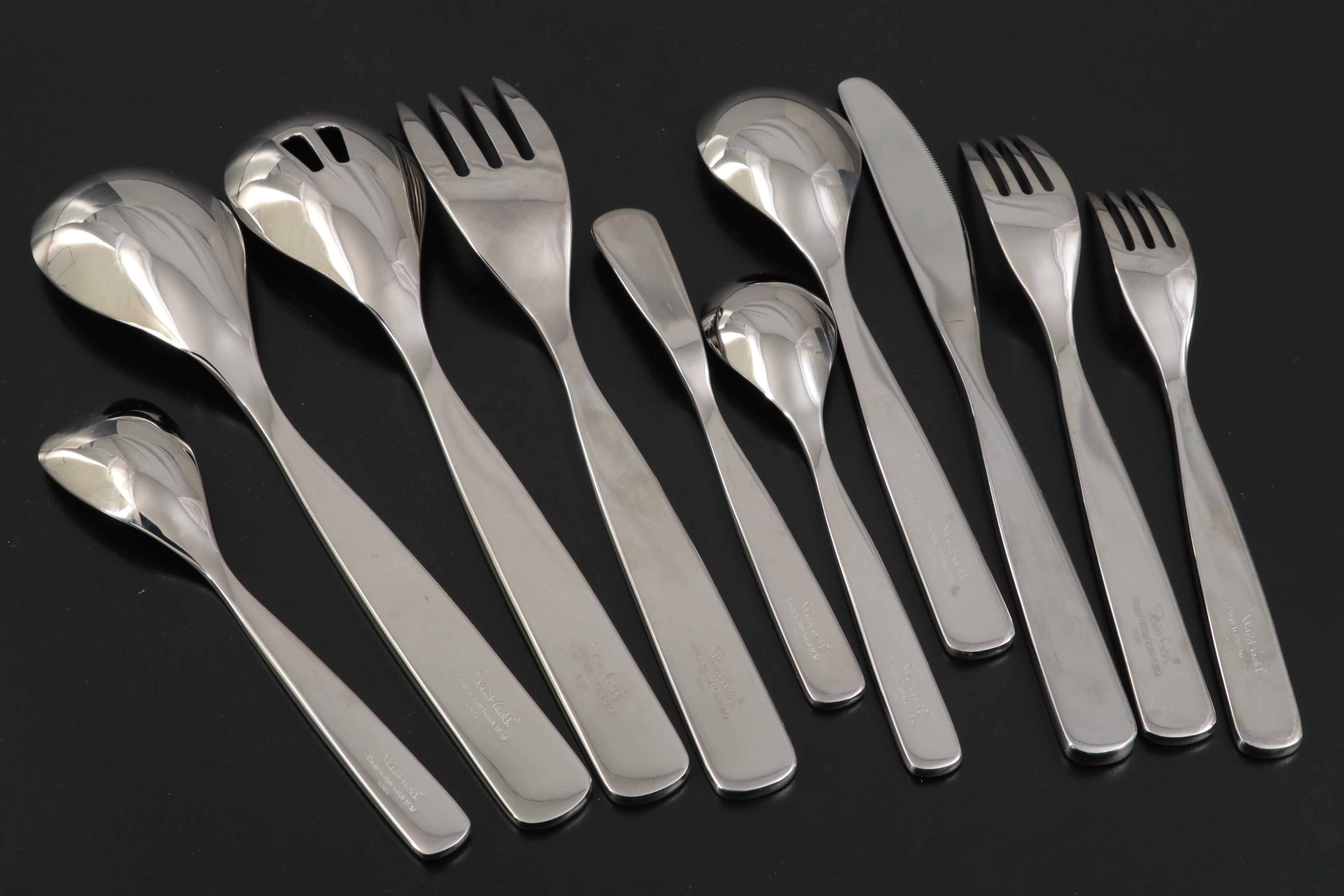 Robert Welch "Mercury" Stainless Flatware in an Expandable Tray