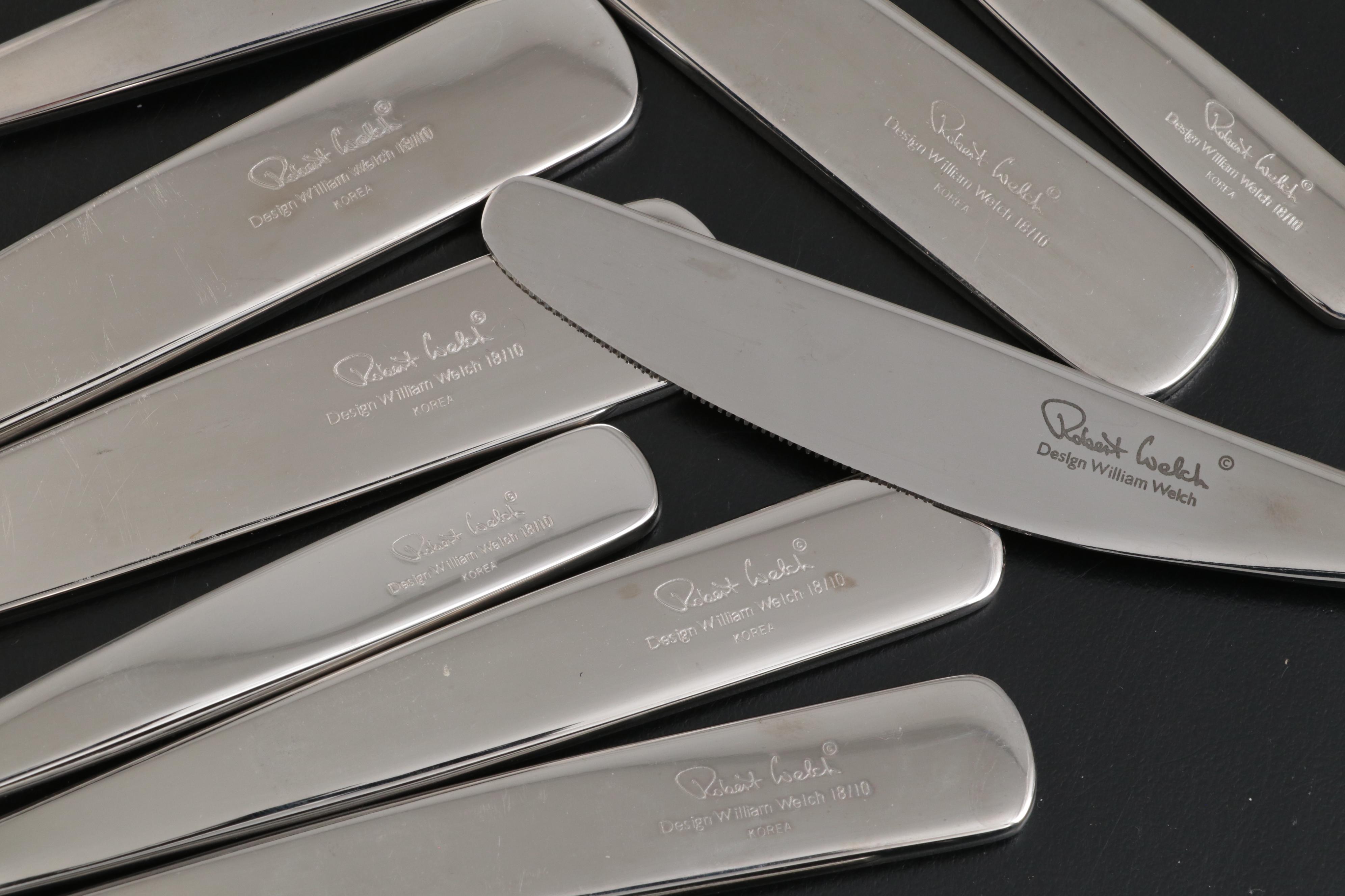 Robert Welch "Mercury" Stainless Flatware in an Expandable Tray