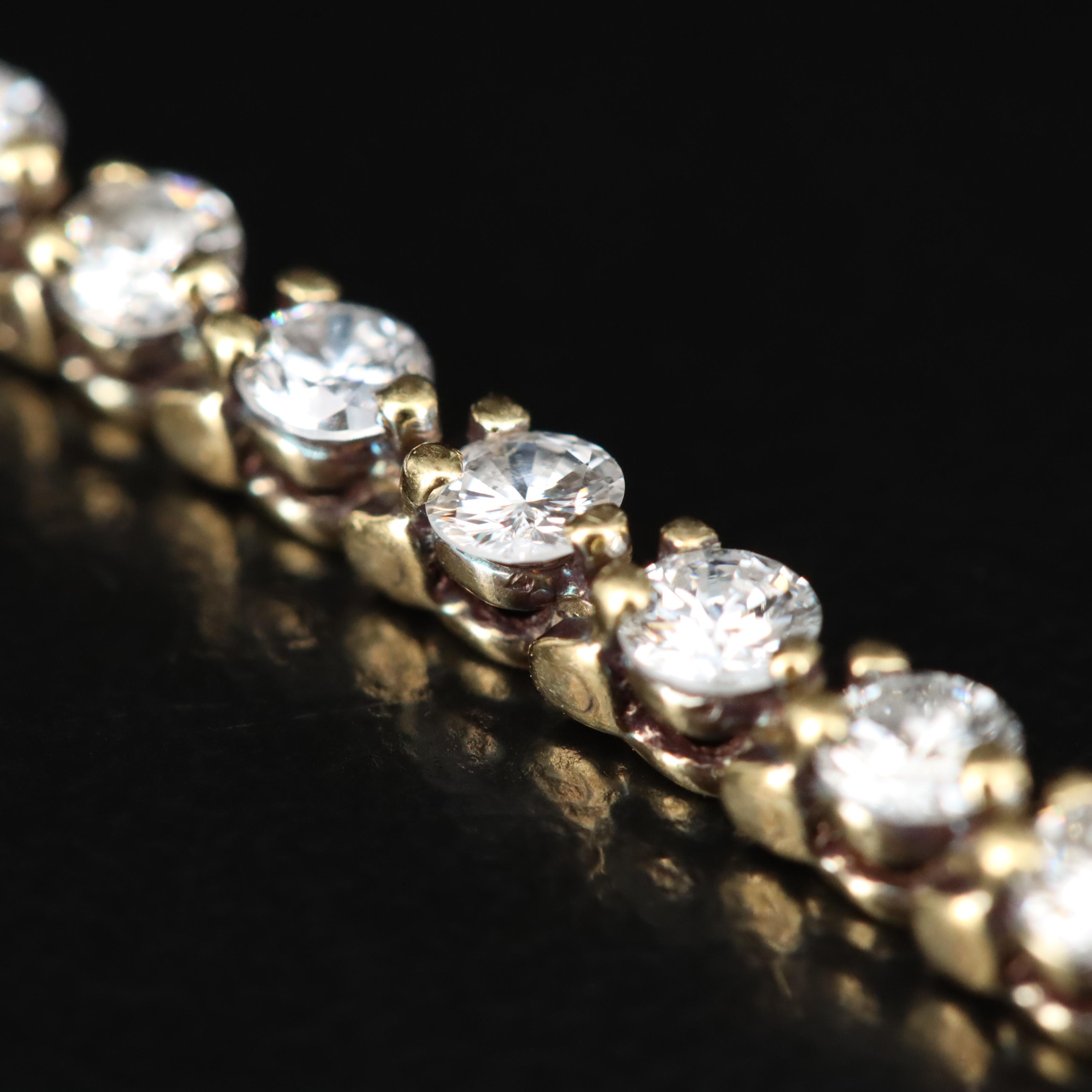 18K 3.82 CTW Diamond Tennis Bracelet