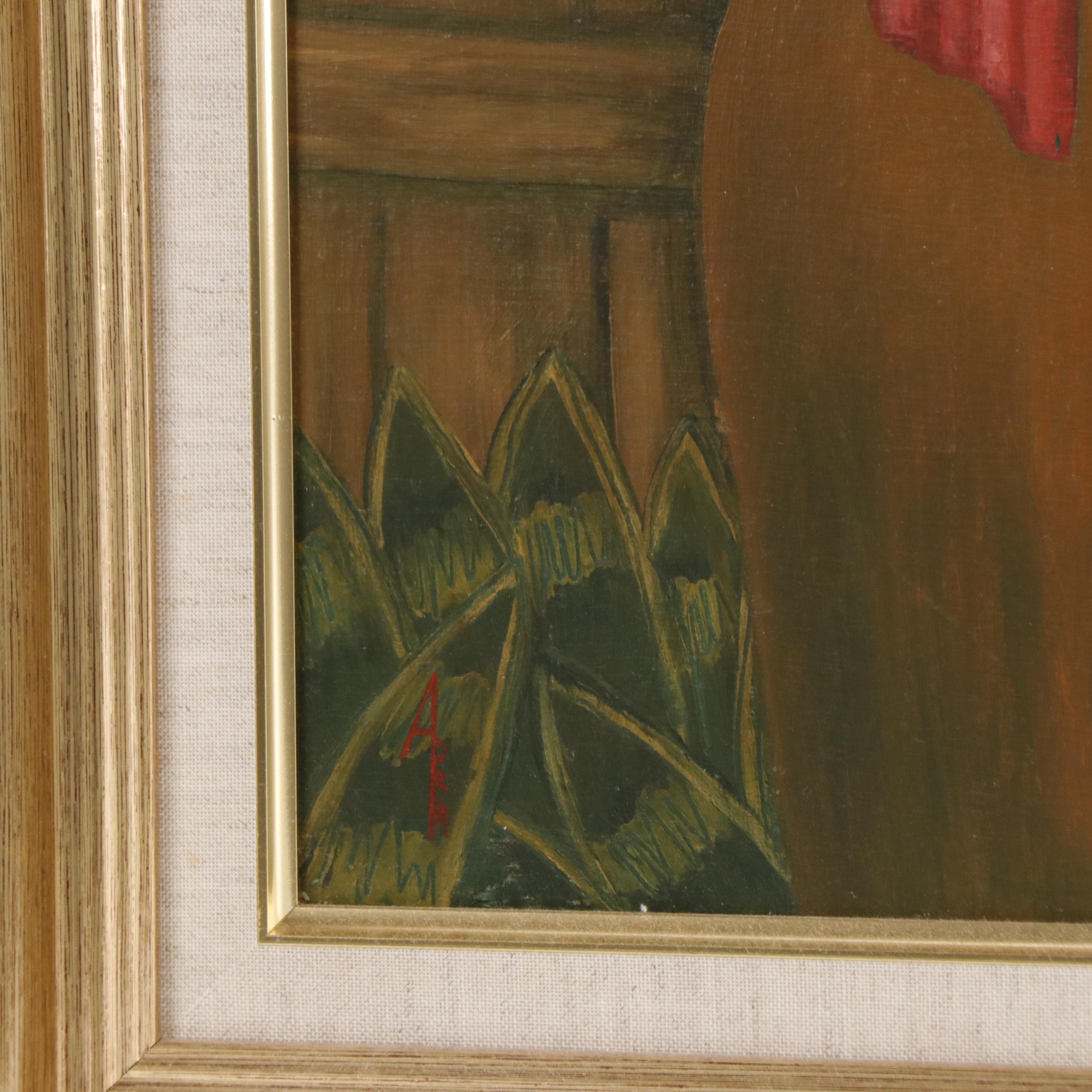 Figurative Oil Painting in the Manner of Eduardo Abela