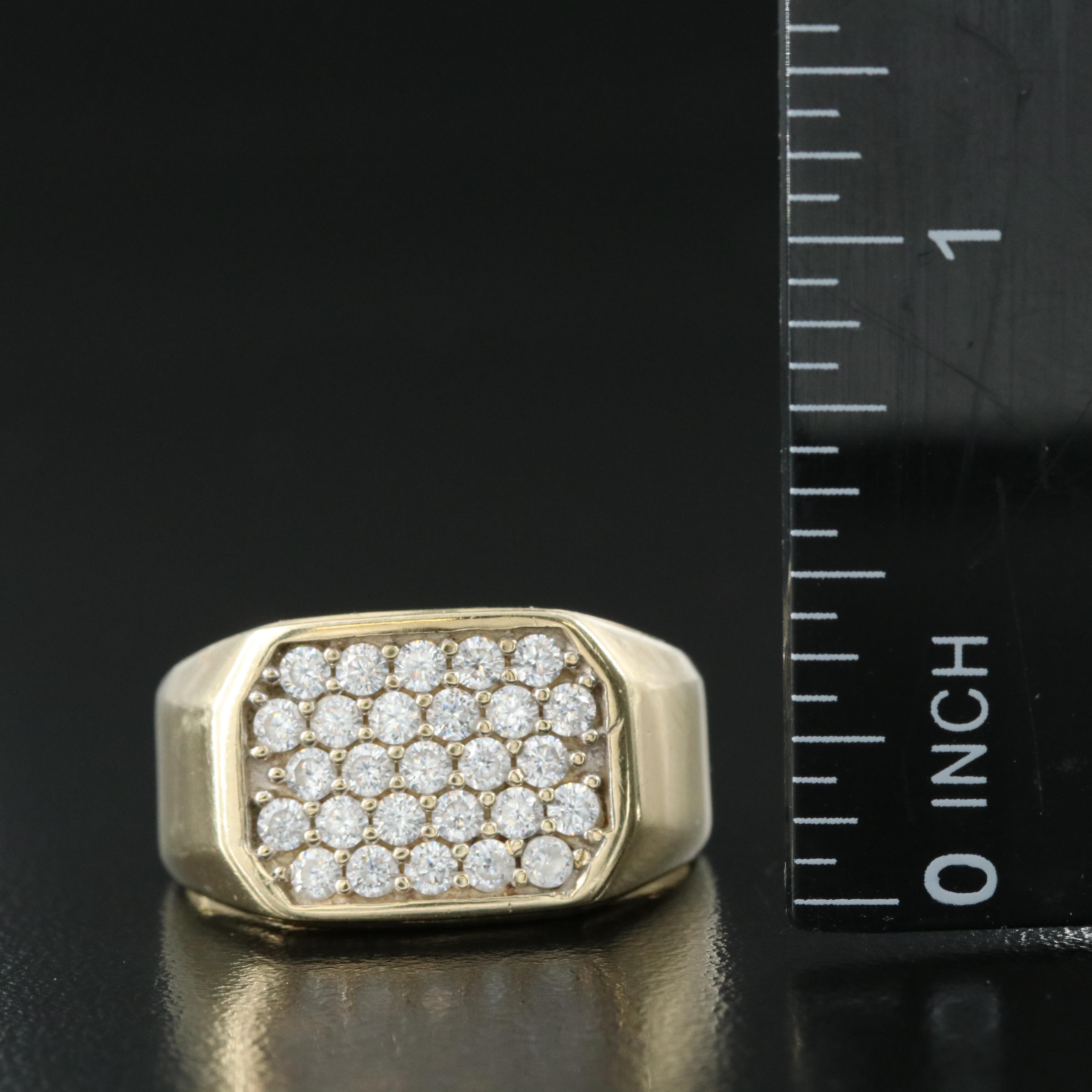 10K Cubic Zirconia Ring