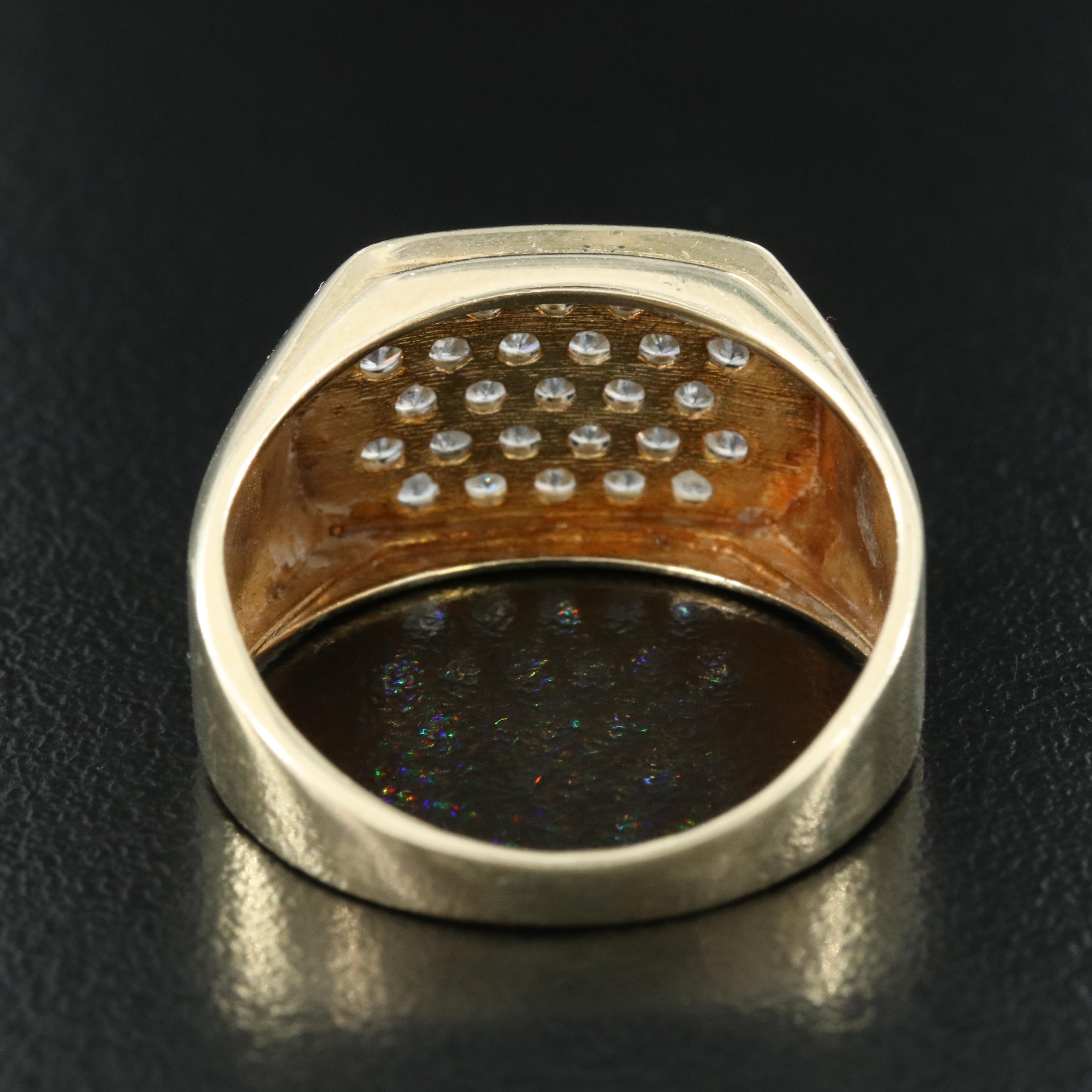 10K Cubic Zirconia Ring